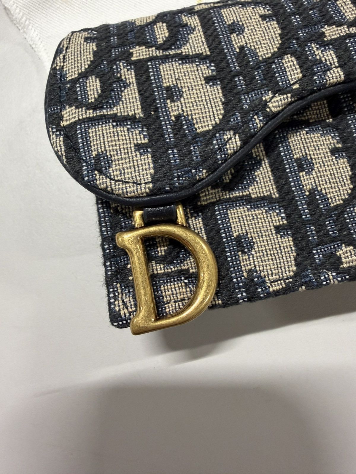 Dior Dior Oblique Jacquard Saddle Card Holder NEW 600$ Size ONE SIZE - 2 Thumbnail
