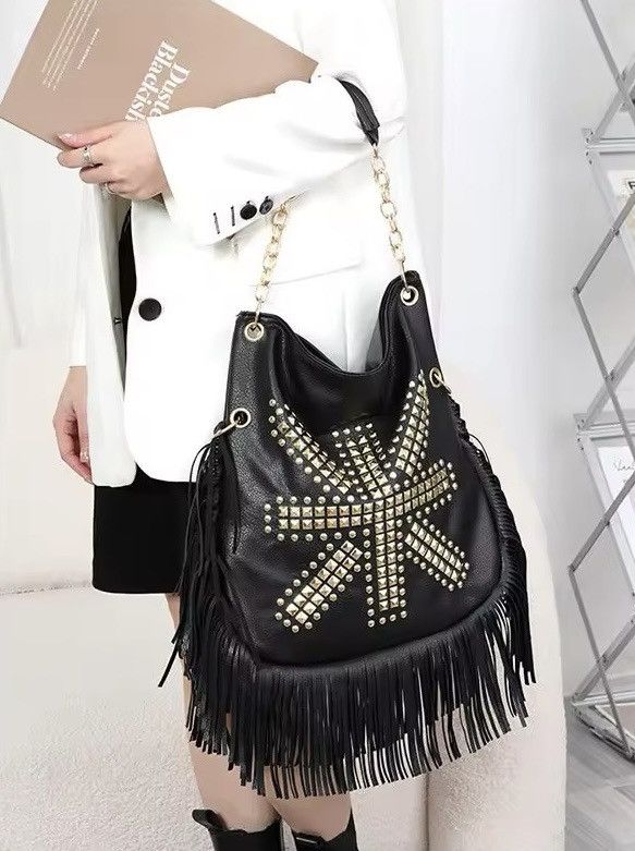 Other Gothic Boho Large Punk Cross Shoulder Bag Size ONE SIZE - 9 Thumbnail