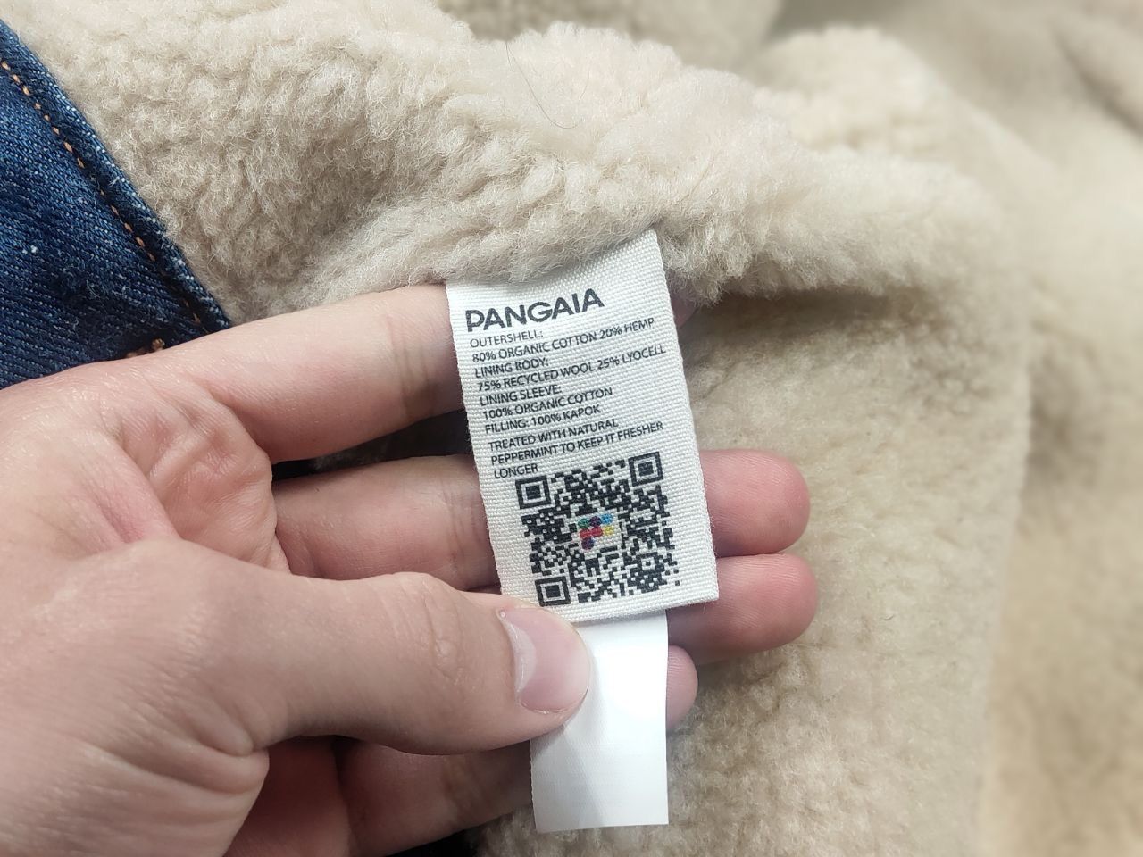 Pangaia Pangaia Design Unisex Hemp Blue Denim Sherpa Lined Jacket Size US S / EU 44-46 / 1 - 19 Thumbnail