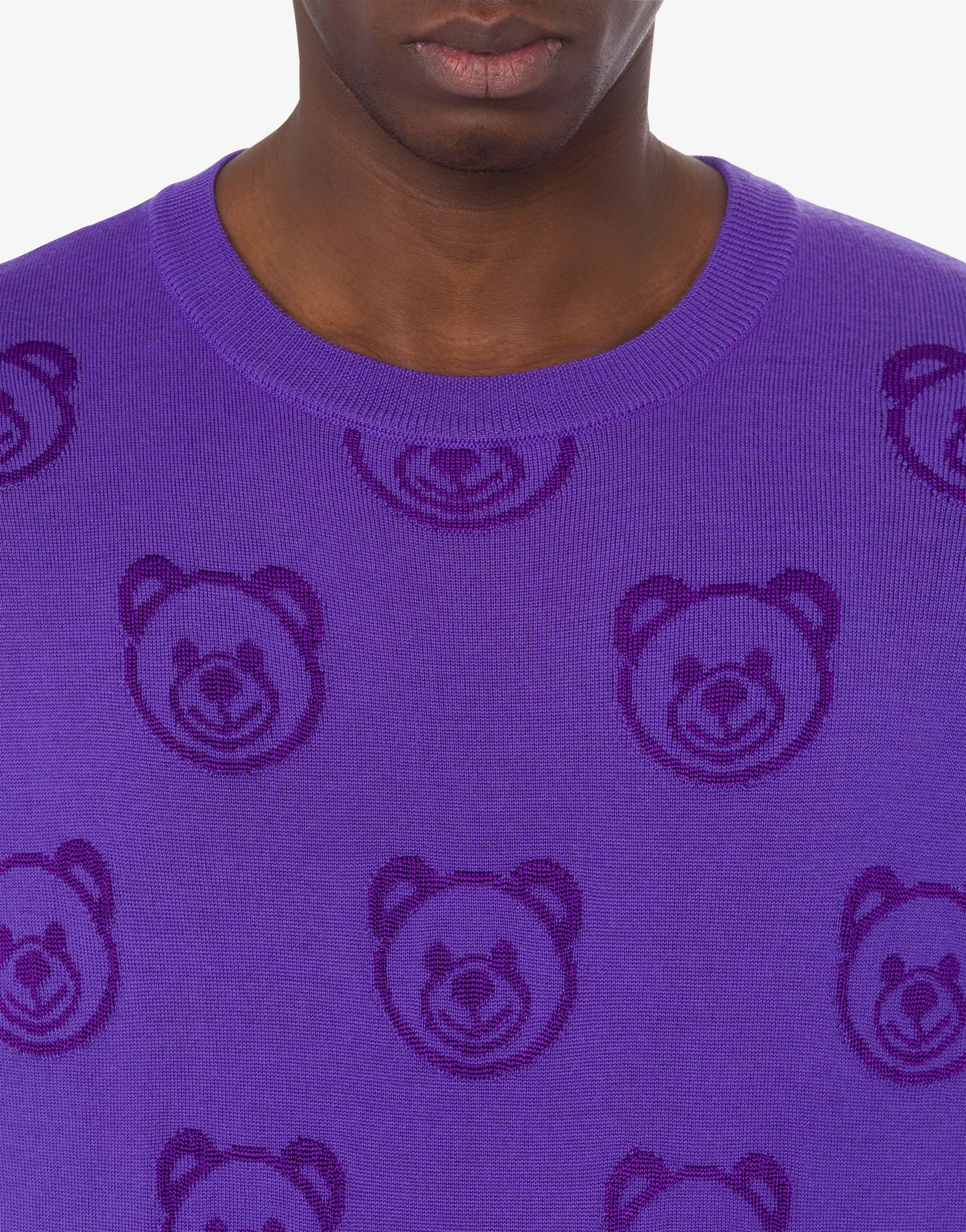 Moschino o1y0225 Sweater in Purple Size US S / EU 44-46 / 1 - 2 Thumbnail