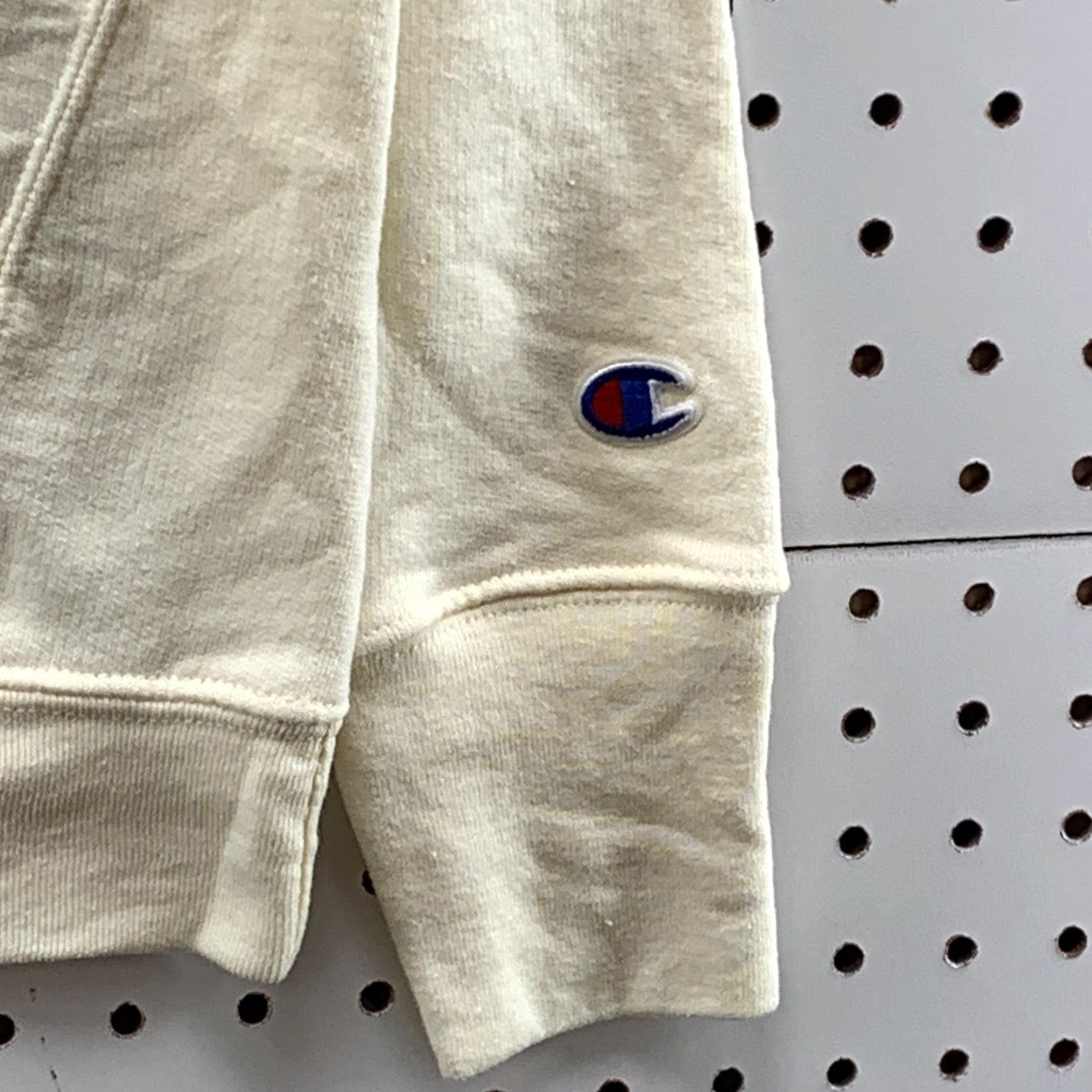 Champion Champion Hoodie Front Pocket Pullover Beige Womens Size Small Long Sleeve Size S / US 4 / IT 40 - 6 Thumbnail