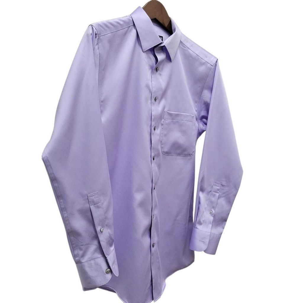 Murano Murano Men's Cotton Elastane Blend Long-Sleeves Dress Shirt Size US L / EU 52-54 / 3 - 3 Thumbnail