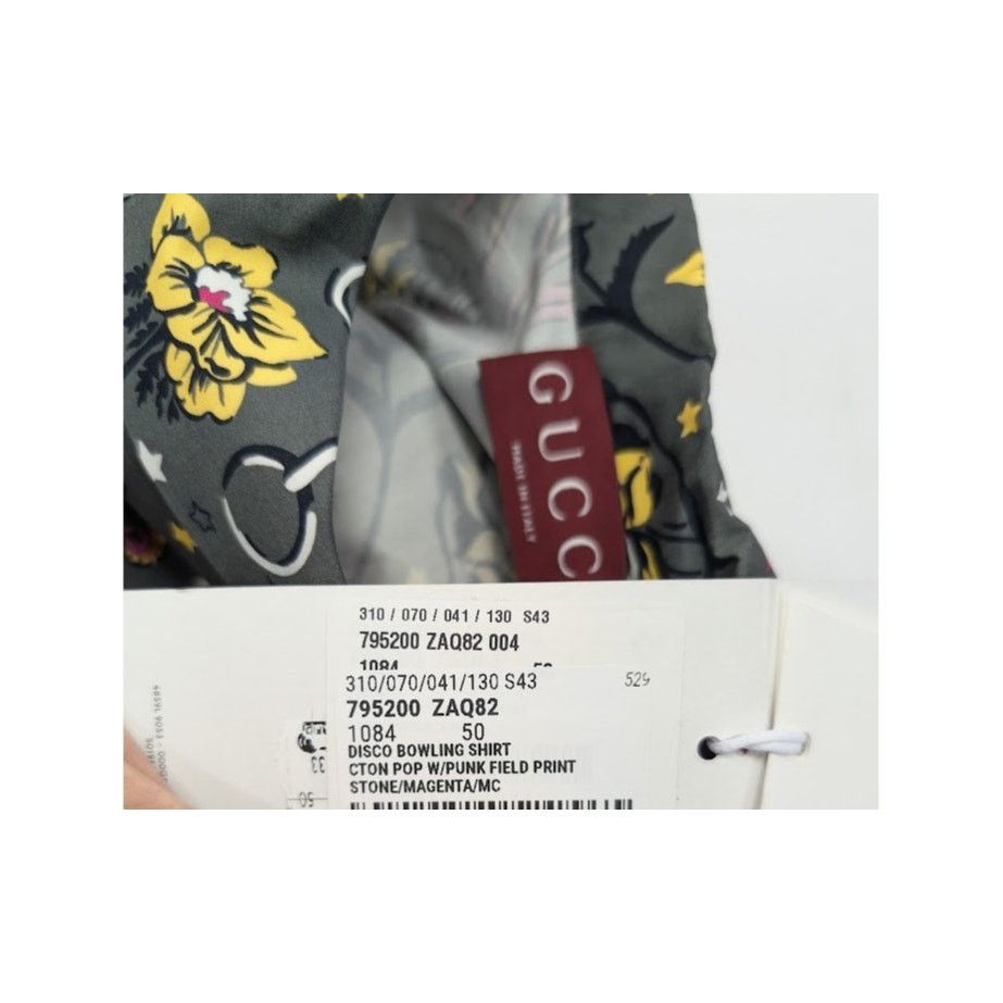 Gucci o1rshd1 Cotton Bowling Shirt in Multicolor Size US M / EU 48-50 / 2 - 23 Thumbnail