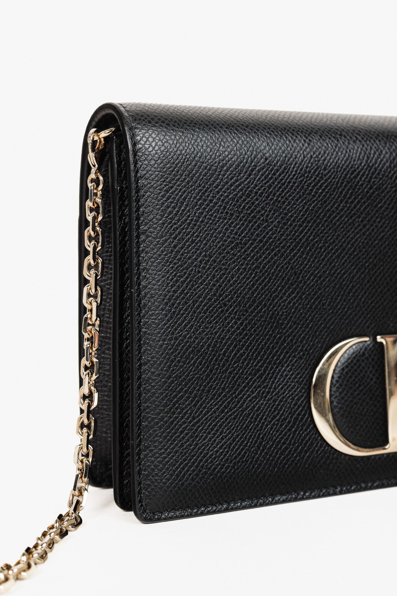 Dior Christian Dior 30 Montaigne Black Leather 2-in-1 Pouch Size ONE SIZE - 10 Thumbnail