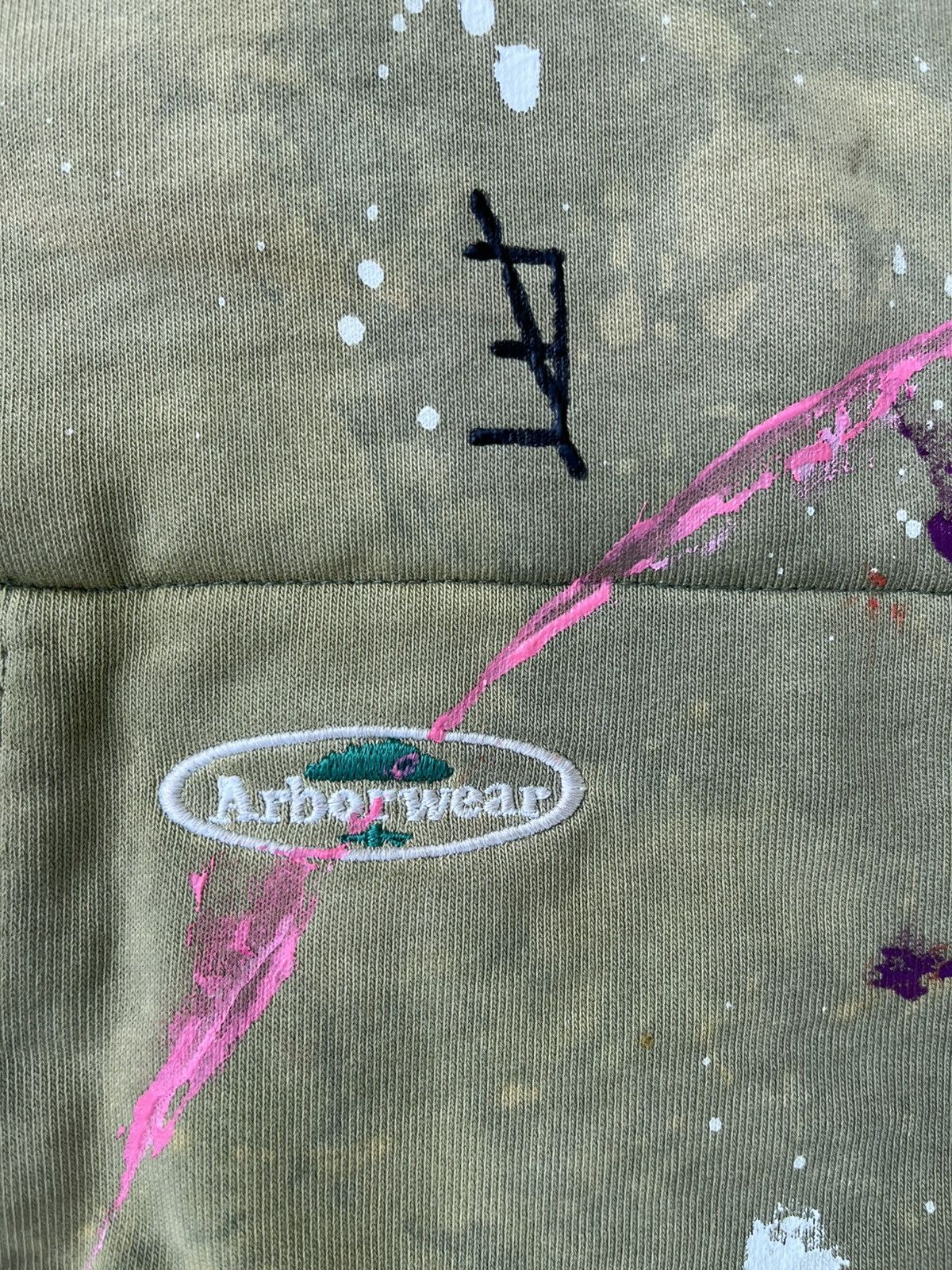 Carhartt × Japanese Brand Custom Arborwear Hoodie Sun Fade Distressed Thrashed Tree Size US L / EU 52-54 / 3 - 8 Thumbnail