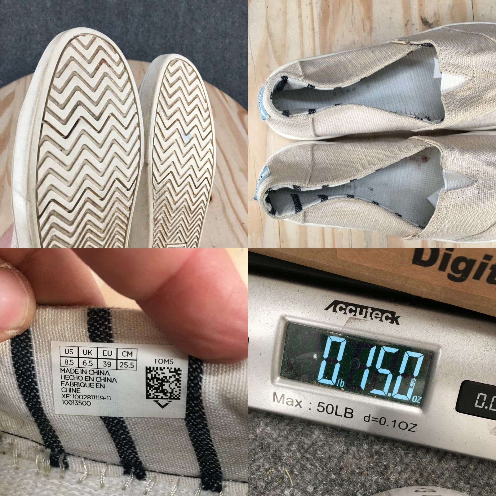 Toms TOMS Shoes Womens 8.5 Alpargatas Slip On Tan Canvas Low Top Comfort Casual Size M / US 6-8 / IT 42-44 - 10 Thumbnail