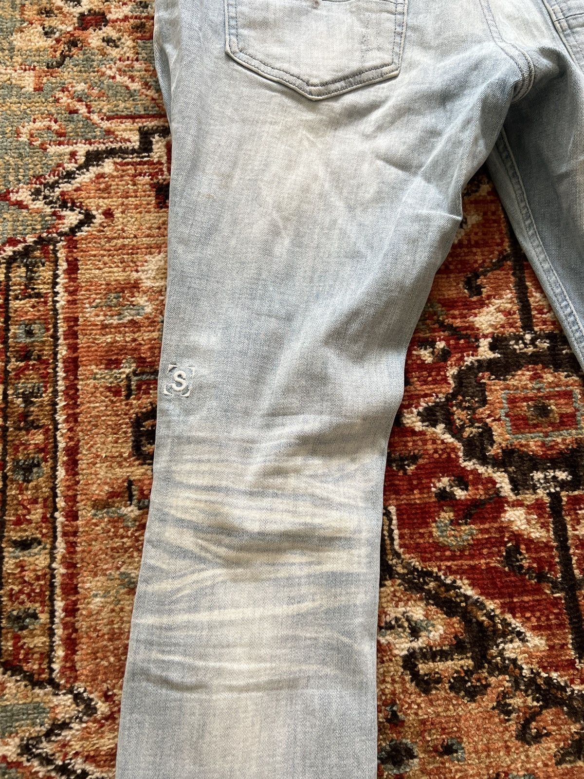 SERENEDE Blue Ripped Serenede Jeans Size US 34 / EU 50 - 4 Thumbnail