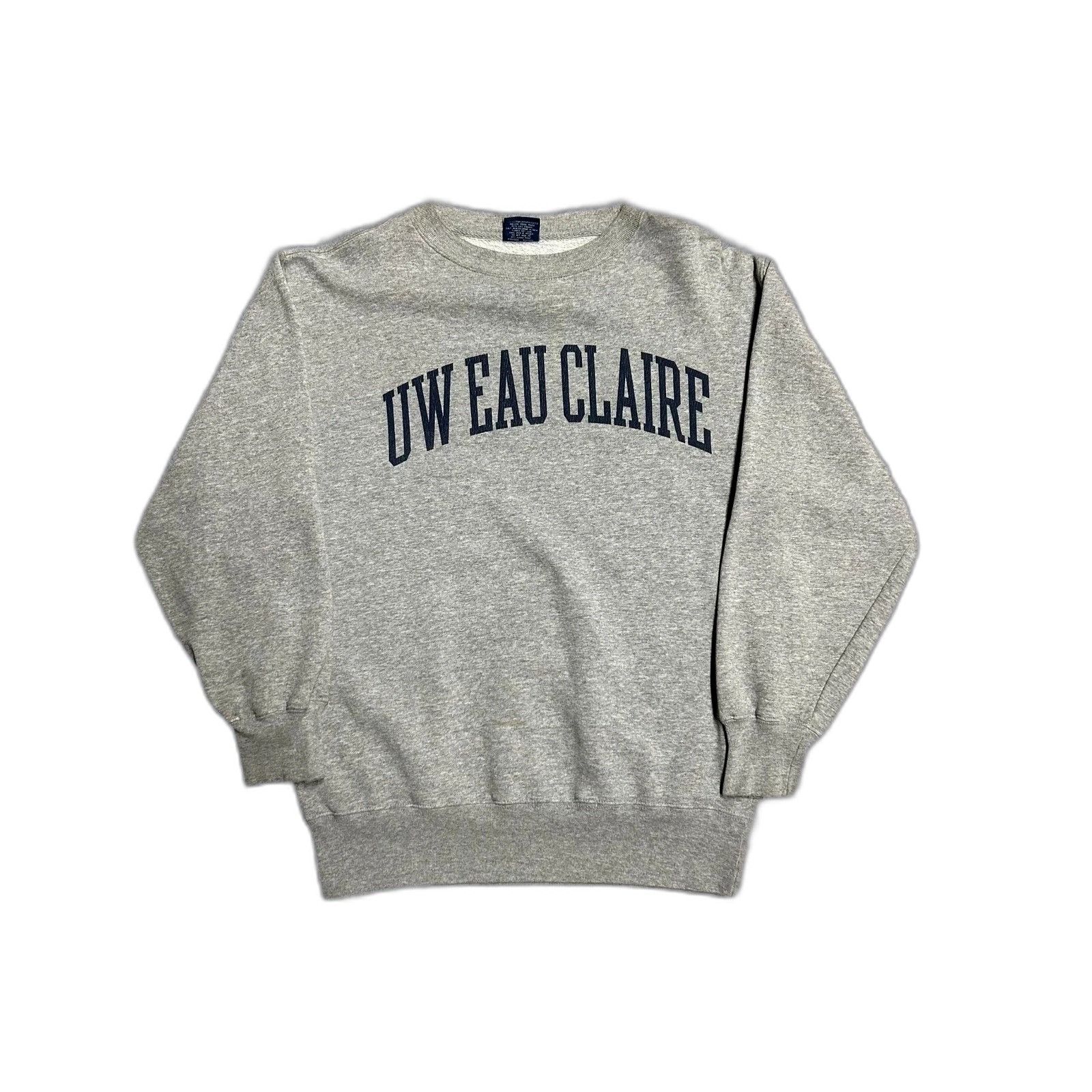 Champion UW Eau Claire University Wisconsin Sweatshirt Grey Vintage F Size US L / EU 52-54 / 3 - 1 Thumbnail
