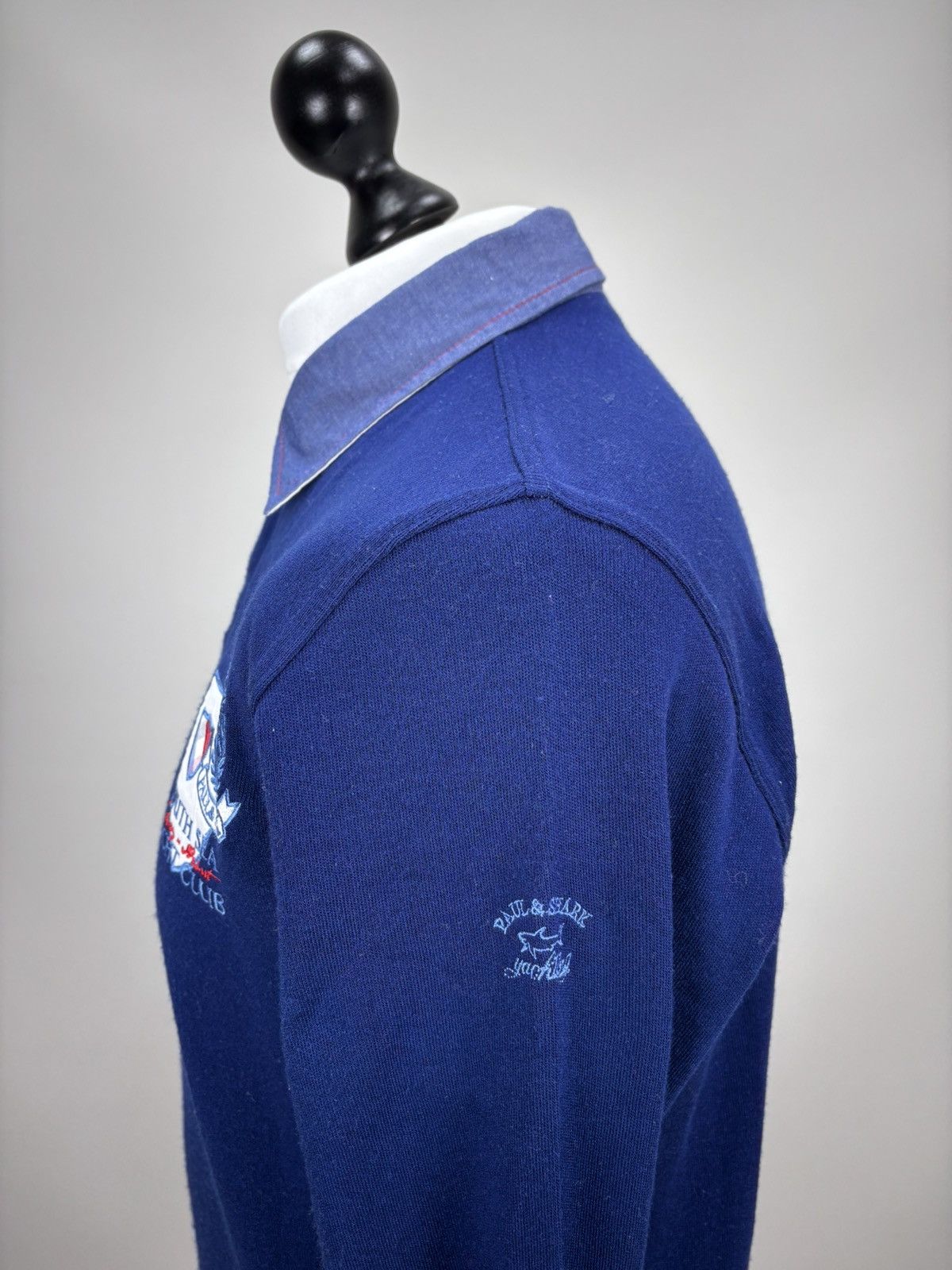 Paul & Shark Mens sweater rugby Paul Shark Size L Color Blue Size US L / EU 52-54 / 3 - 9 Thumbnail