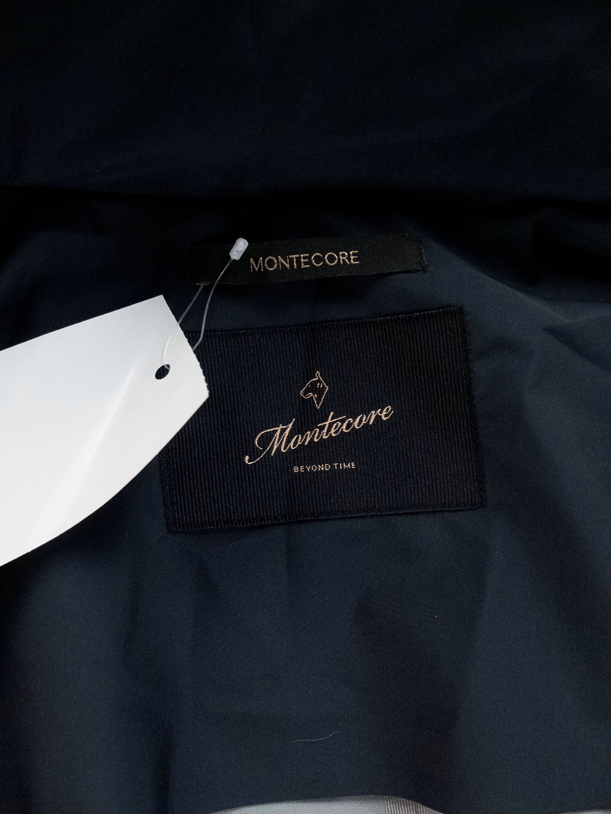 Montecore MONTECORE Italy dark blue hooded nylon jacket XL Size US XL / EU 56 / 4 - 10 Thumbnail