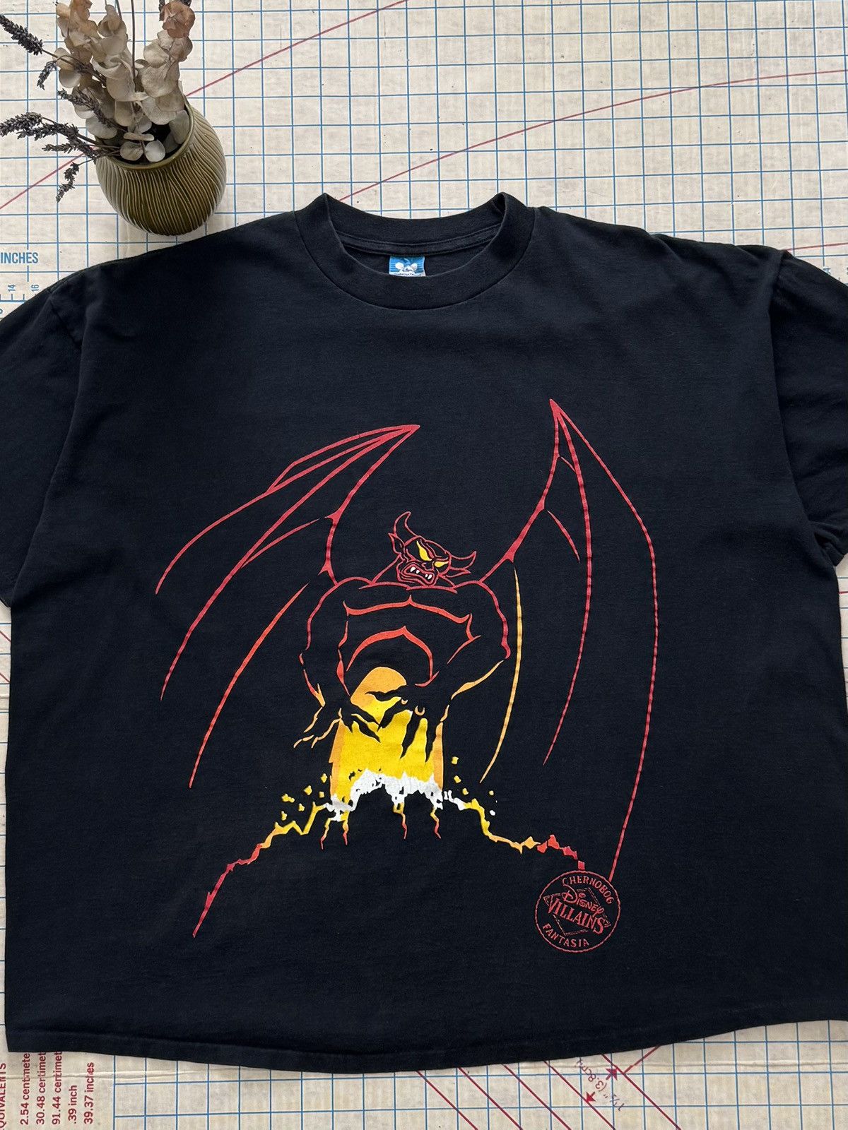 Disney Vintage Chernabog Fantasia Disney Villains Tee Black FitsXL Size US XL / EU 56 / 4 - 3 Thumbnail