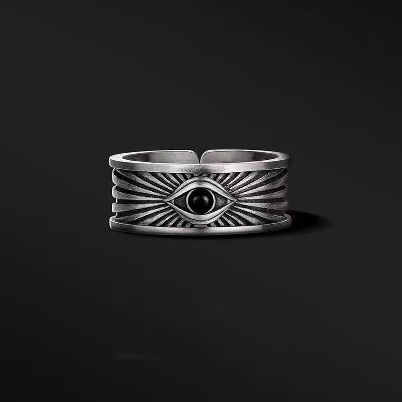 Jewelry Modern Jewelry Rings Open Size Chrome Ring (Size 7-13) Size ONE SIZE - 3 Thumbnail