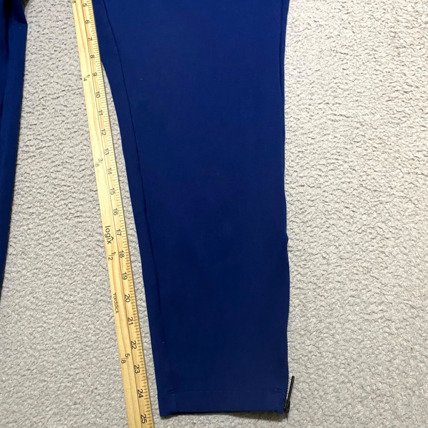 Vintage Universal Standard Pants Blue Skinny Pull On Pockets Ankle Size 32" / US 10 / IT 46 - 6 Thumbnail