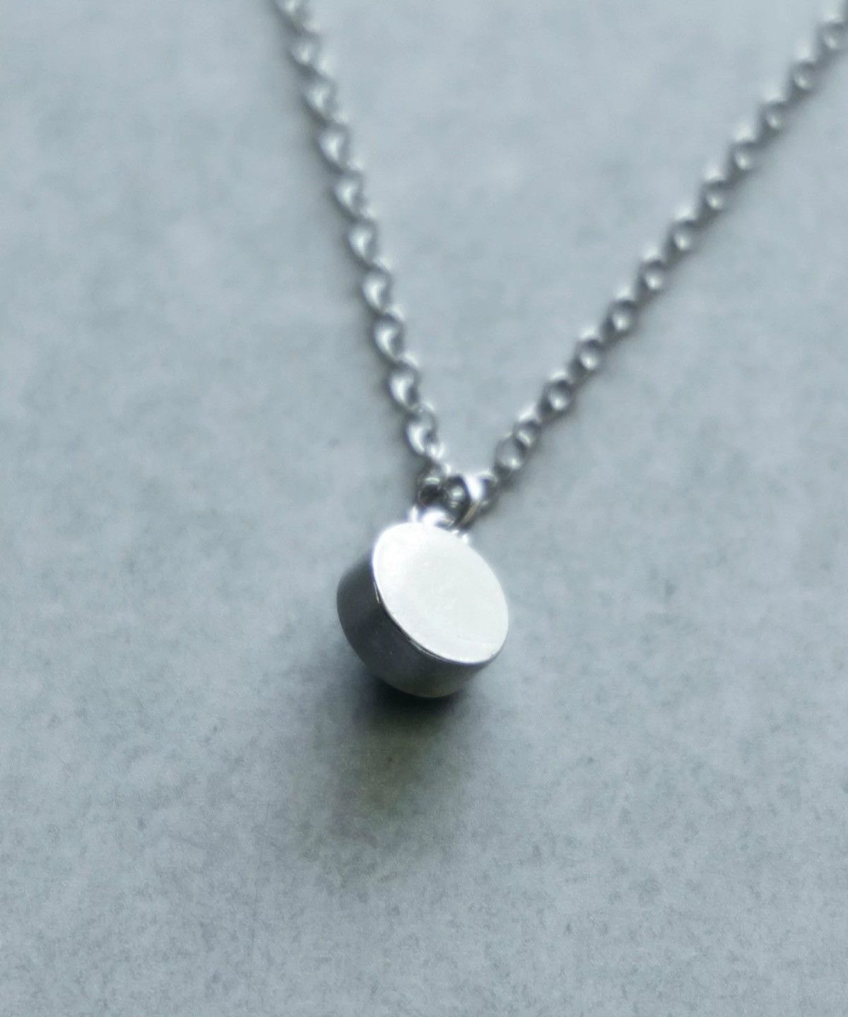 Number nine round logo stone charm necklace turquoise