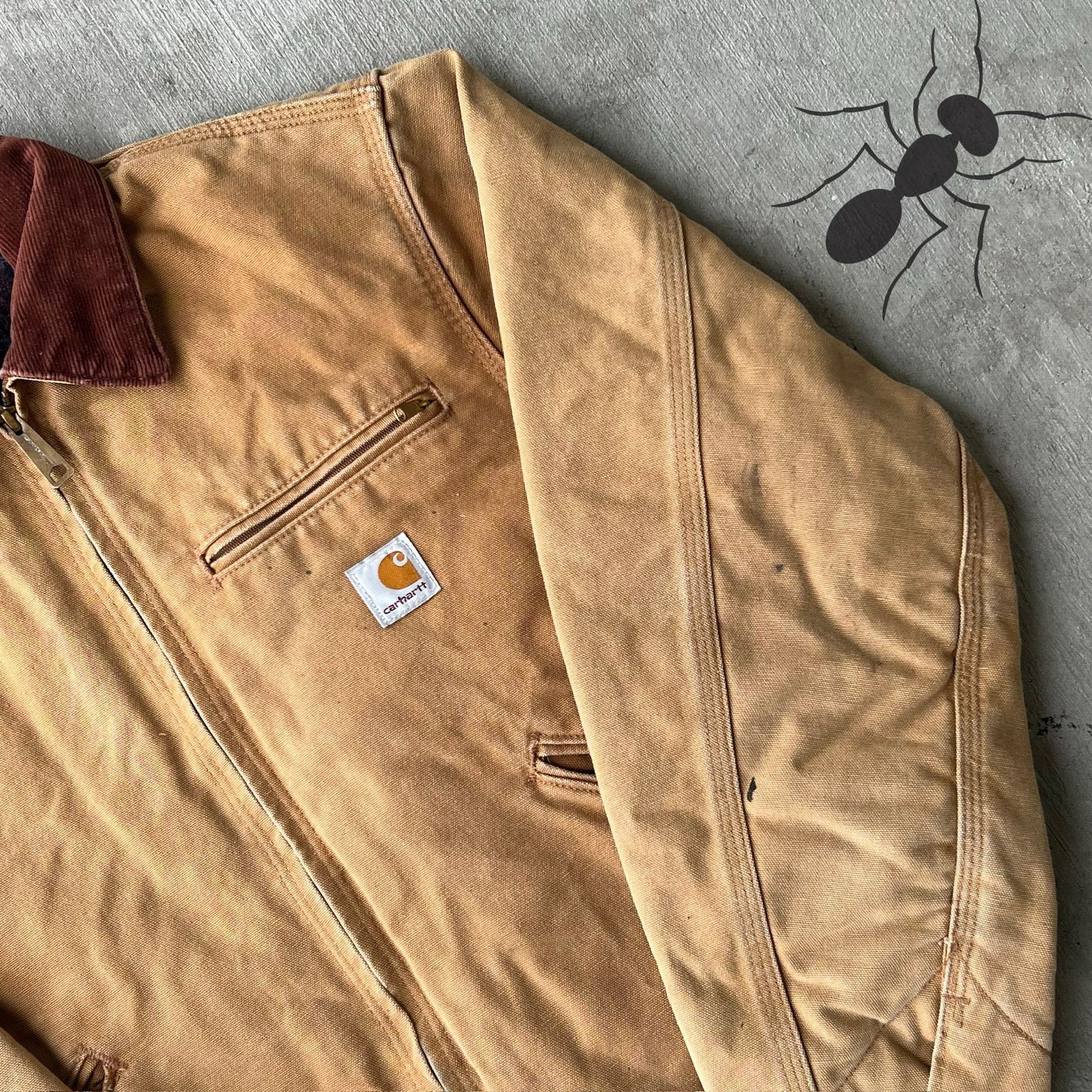 Carhartt × Vintage Carhartt J01 BRN brown detroit work wear jacket Size US S / EU 44-46 / 1 - 9 Thumbnail