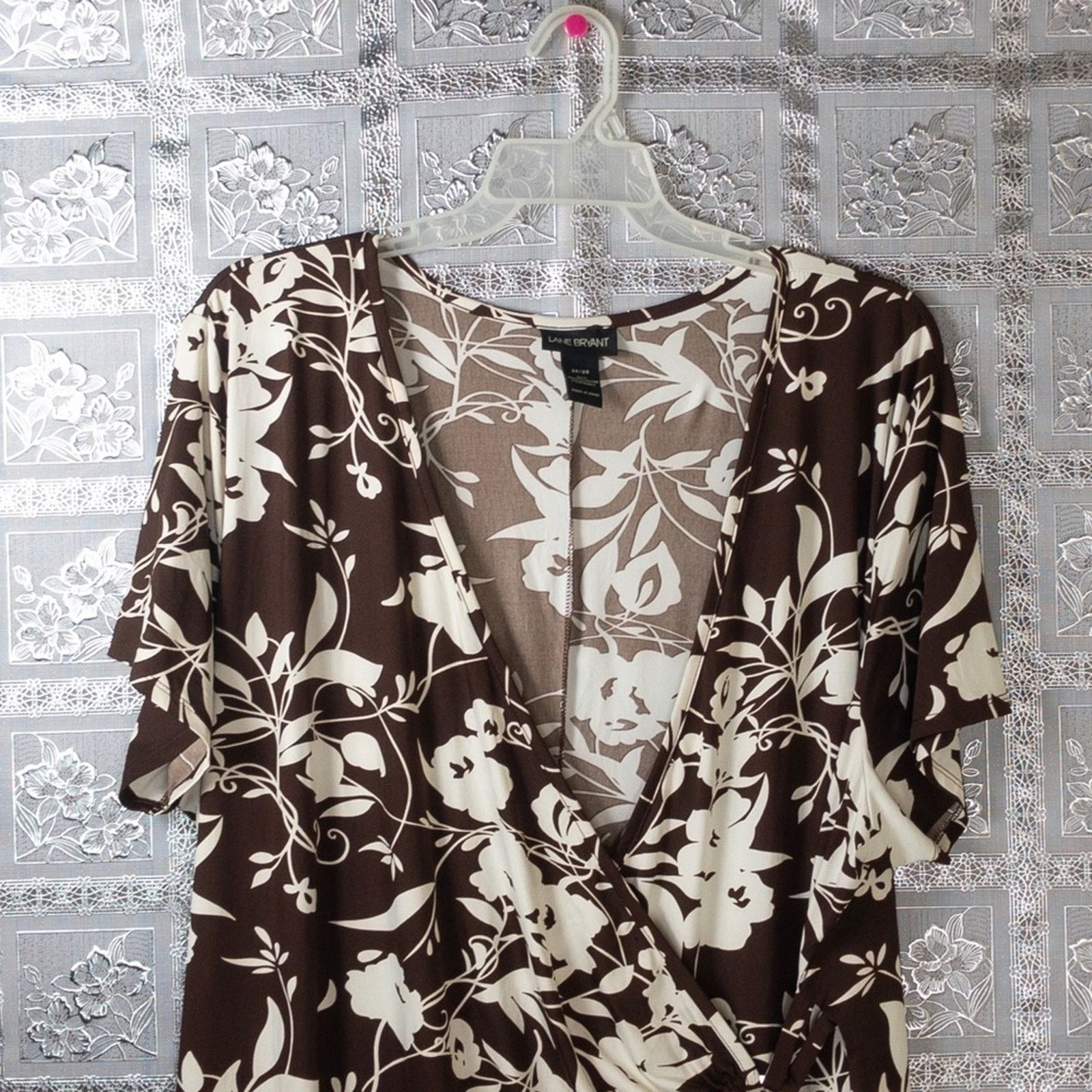 Other Lane Bryant Floral Faux Wrap Buckle Dress Size 4XL / US 24-26 - 3 Thumbnail