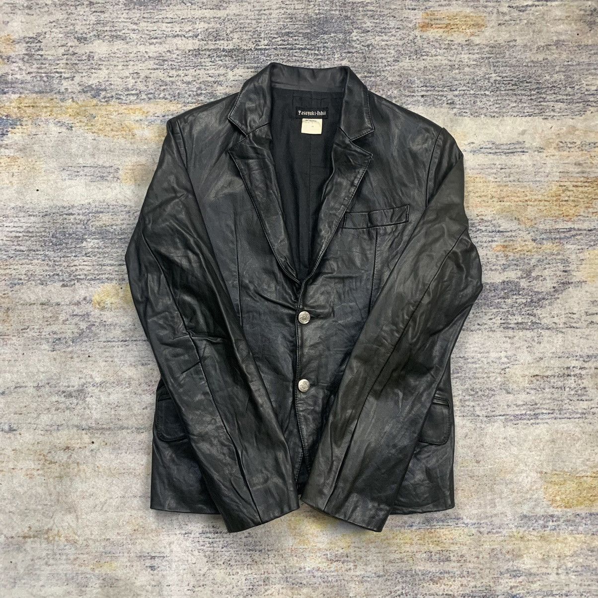Yasuyuki ishii blazer leather jacket