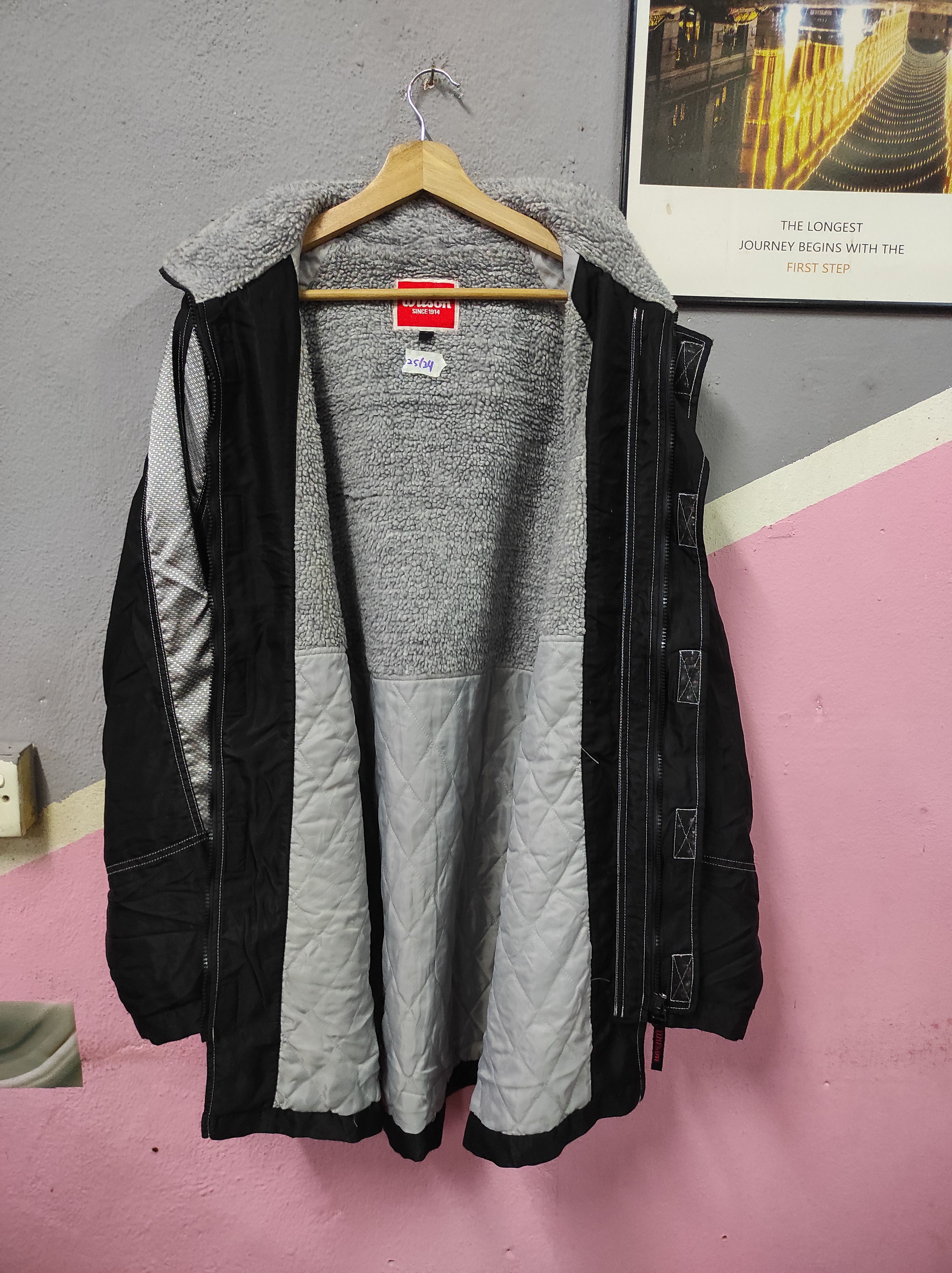 Vintage × Wilson WILSON EMBROIDERY LOGO PARKA JACKET HOODED Size US L / EU 52-54 / 3 - 2 Thumbnail