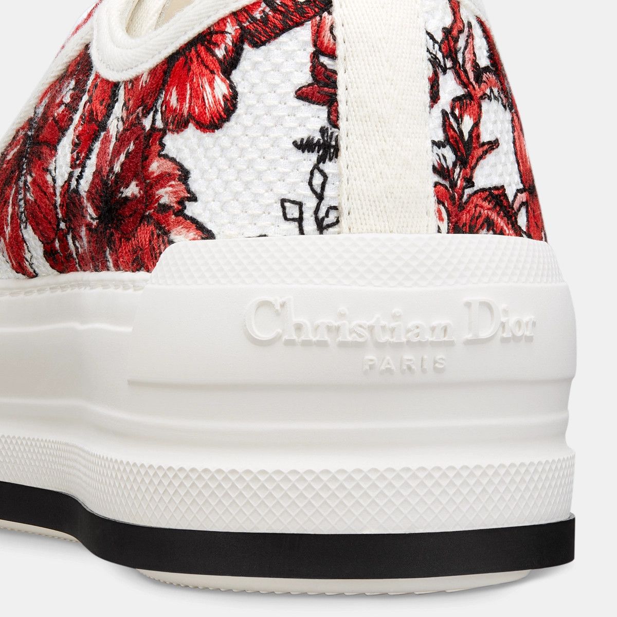 o1bcso1str0225 Walk'n'Dior Platform Sneaker in Red/White