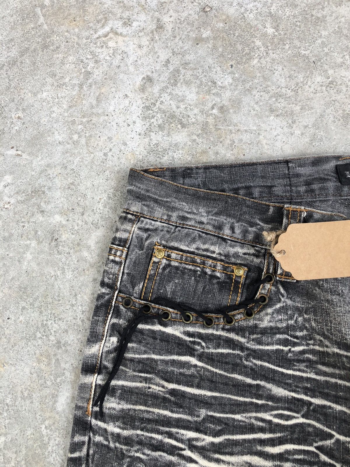 If Six Was Nine Japanese Lowbox Flared Jeans Distressed Size US 32 / EU 48 - 13 Thumbnail