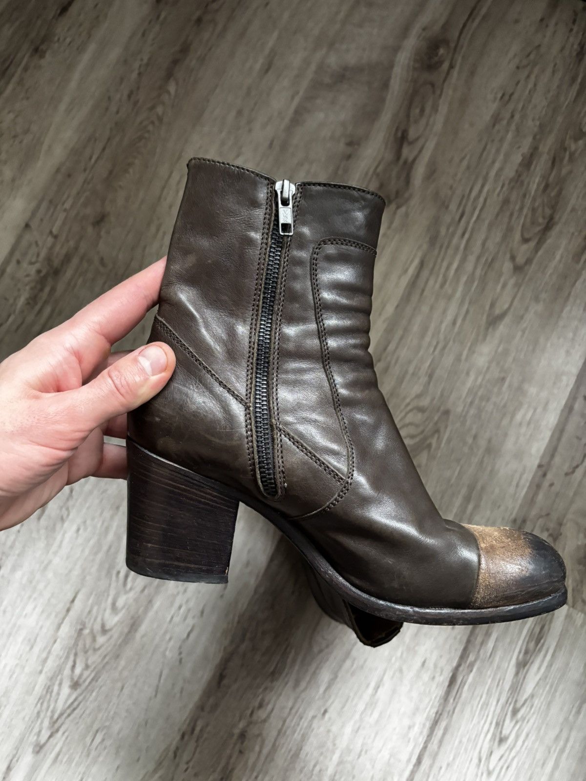 Pantanetti Pantanetti Leather Ankle Boots 37.5 Size US 7.5 / IT 37.5 - 11 Thumbnail