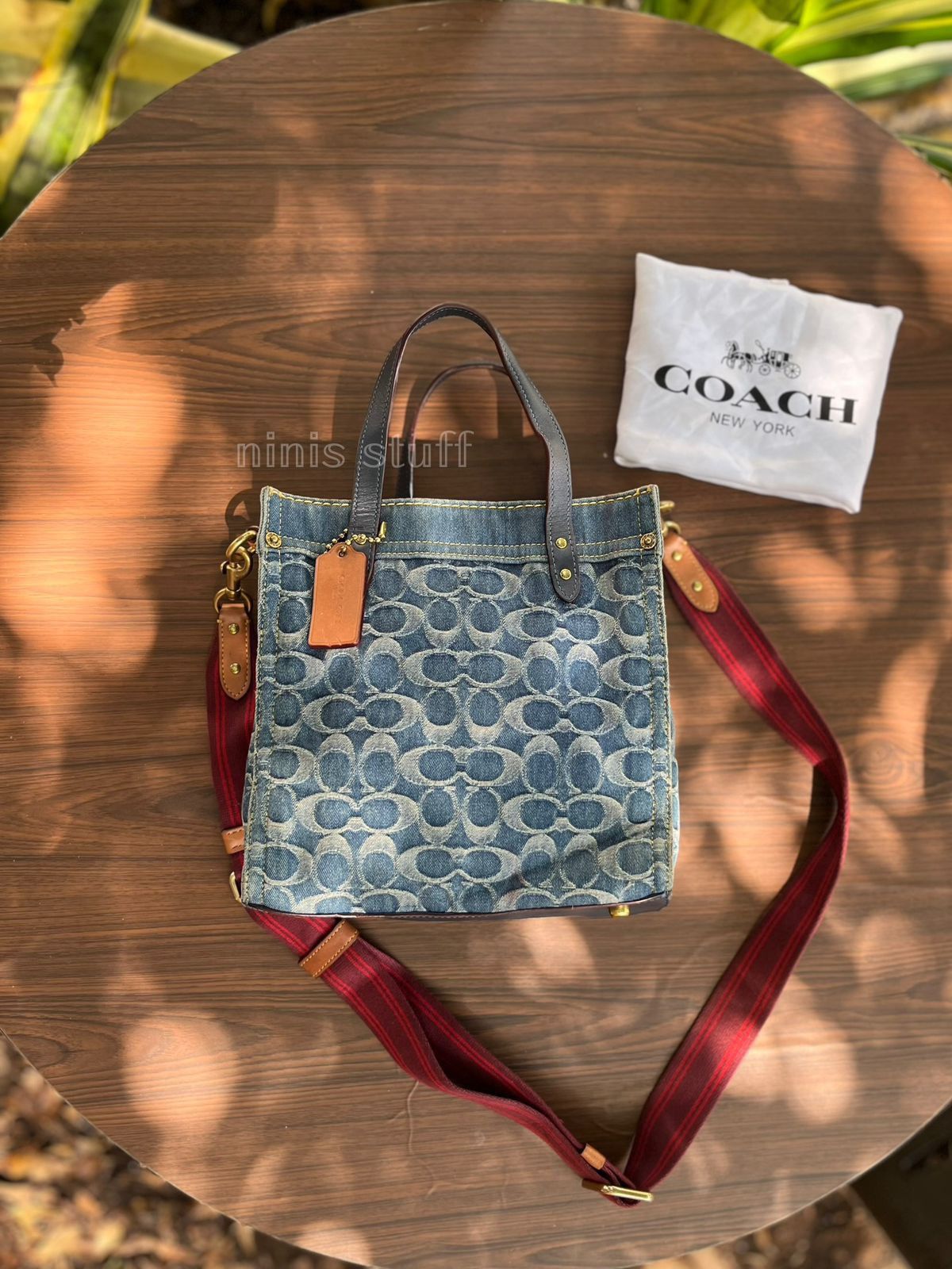 Coach Coach Denim Signature Field Tote Size ONE SIZE - 1 Thumbnail