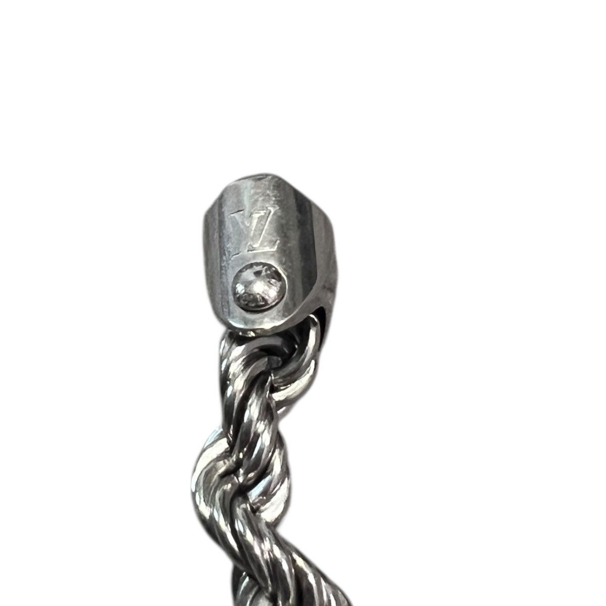 Louis Vuitton LOUIS VUITTON 2022AW Virgil Abloh Monogram Silver Necklace Size ONE SIZE - 5 Thumbnail