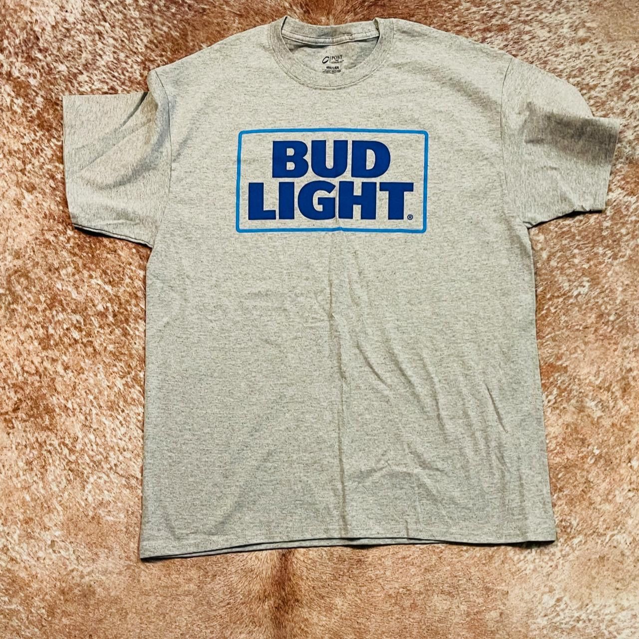 Budweiser Unisex Bud Light Logo Graphic T-Shirt Size US L / EU 52-54 / 3 - 1 Thumbnail