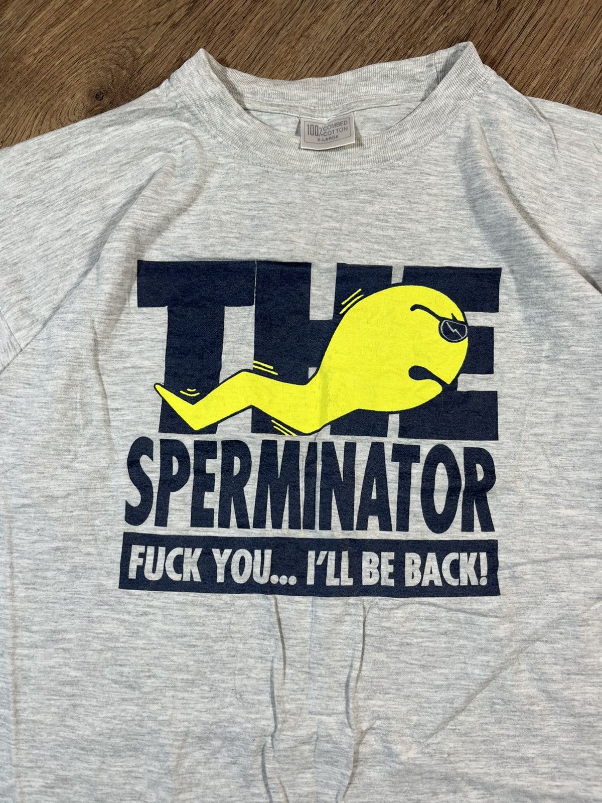 Other Vintage 90s The Sperminator Fuck You I’ll Be Back Sex Tee Size US XL / EU 56 / 4 - 2 Thumbnail