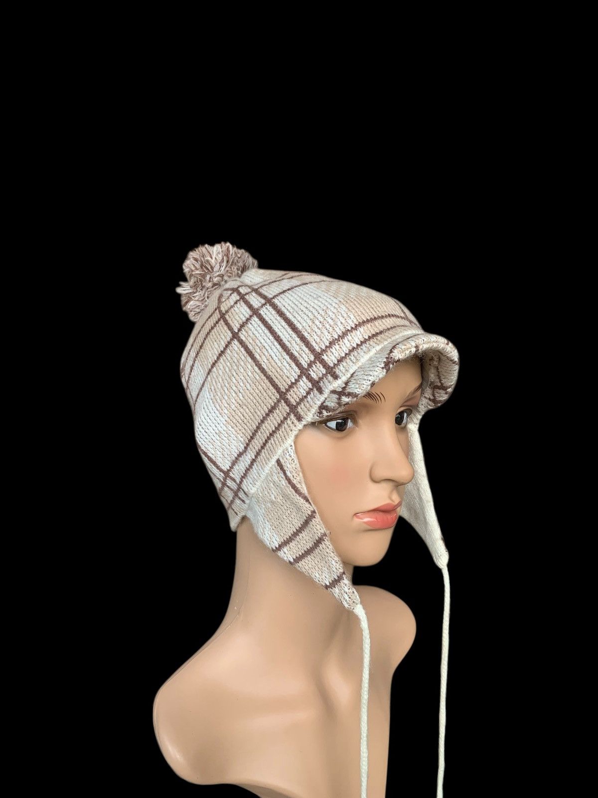 Japanese Brand × Kapital × Vintage Crochet Knitt Half Cap Ear Flap Japanese Brand Size ONE SIZE - 2 Thumbnail