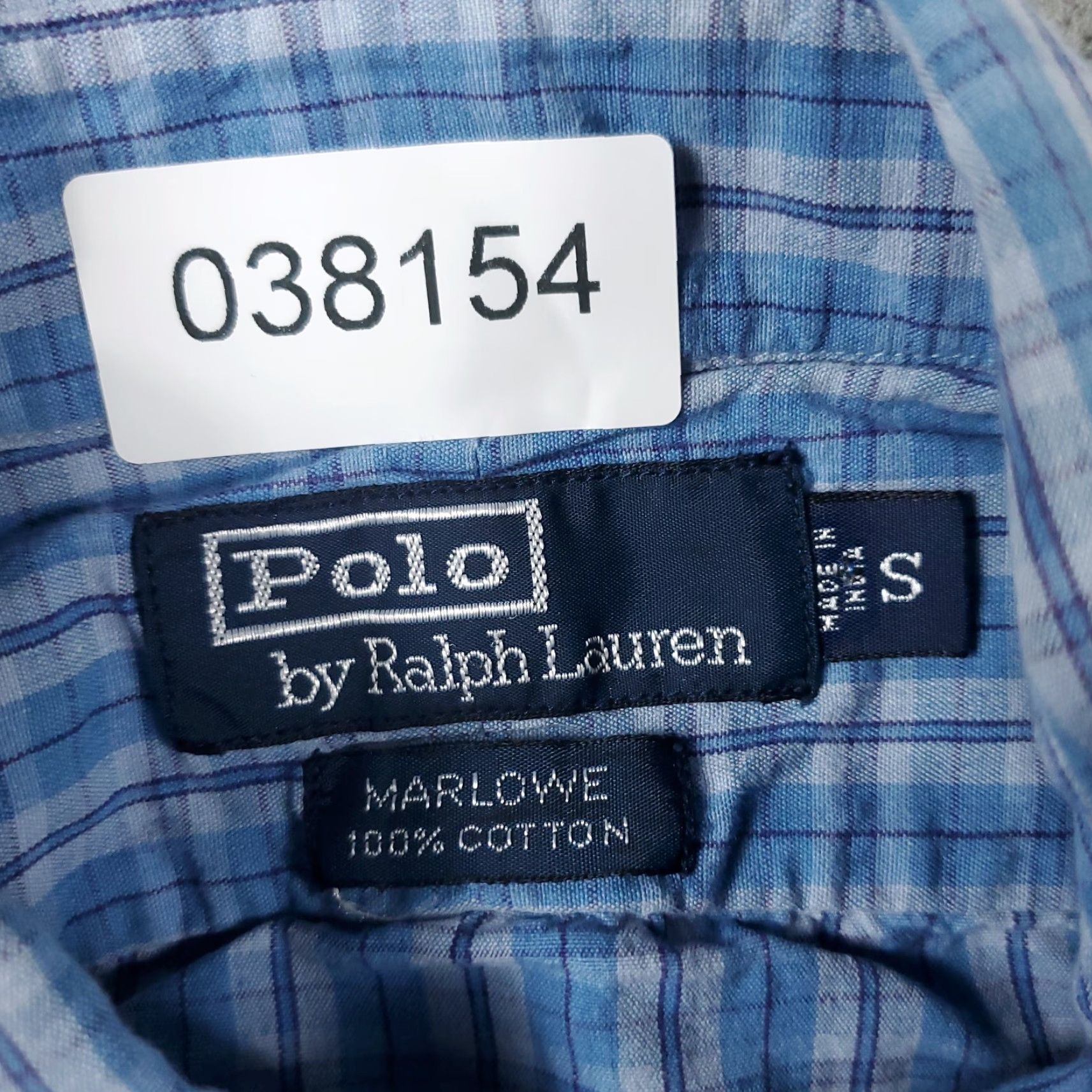 Ralph Lauren Ralph Lauren Shirt Mens Small Blue Plaid Casual Button Up Long Sleeve Size US S / EU 44-46 / 1 - 7 Thumbnail