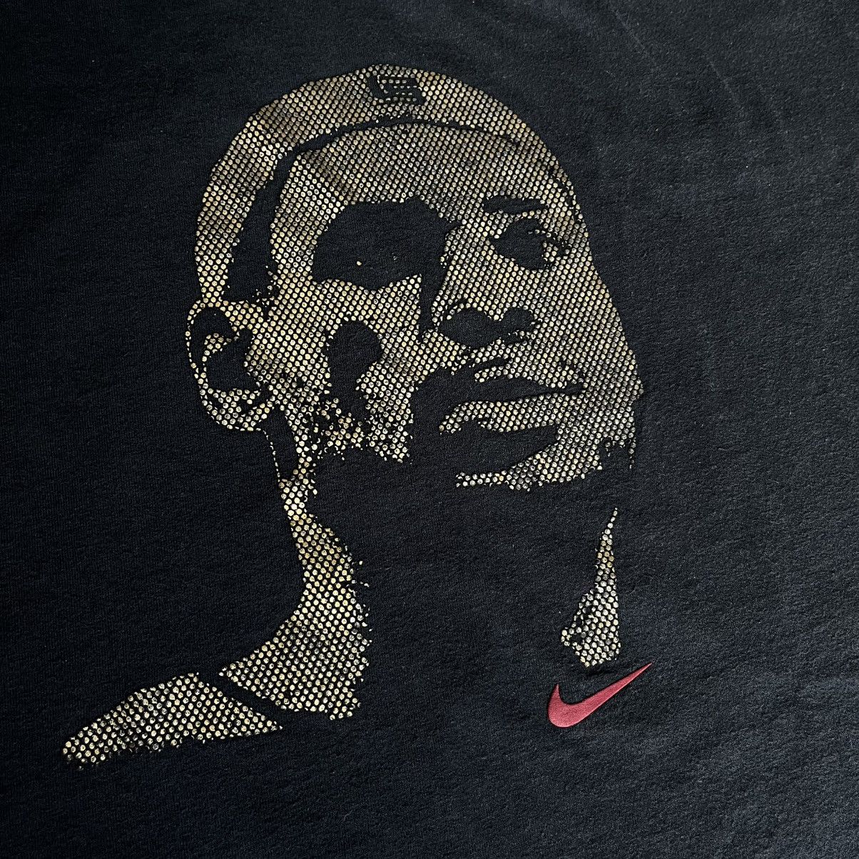 Nike Vintage 2000s Nike LeBron James NBA Face Swoosh Logo T Shirt Size US XXL / EU 58 / 5 - 3 Thumbnail