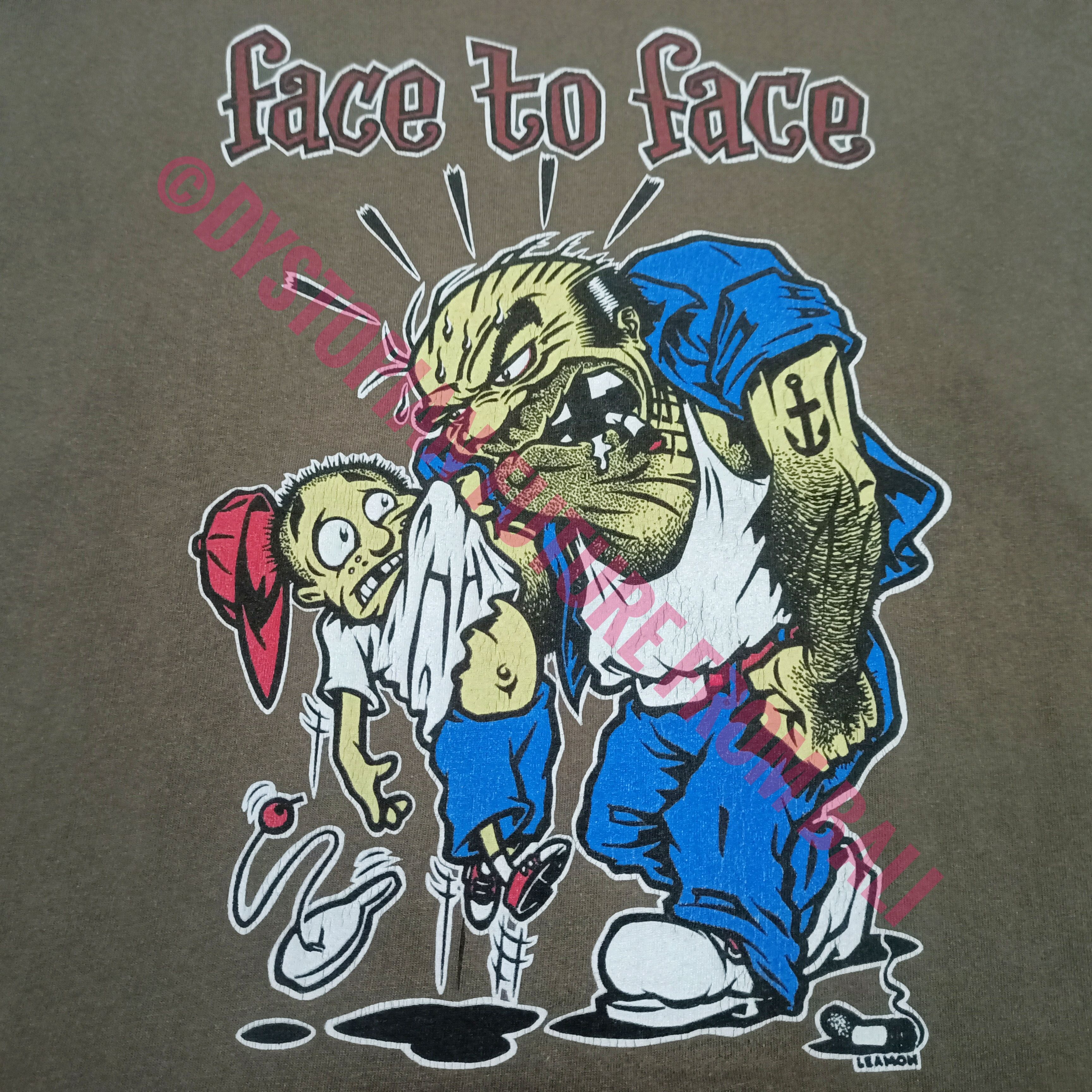Band Tees × Gildan × Vintage Vintage Face To Face - Tour '97 Band Long Sleeve T-shirt Size US L / EU 52-54 / 3 - 3 Thumbnail