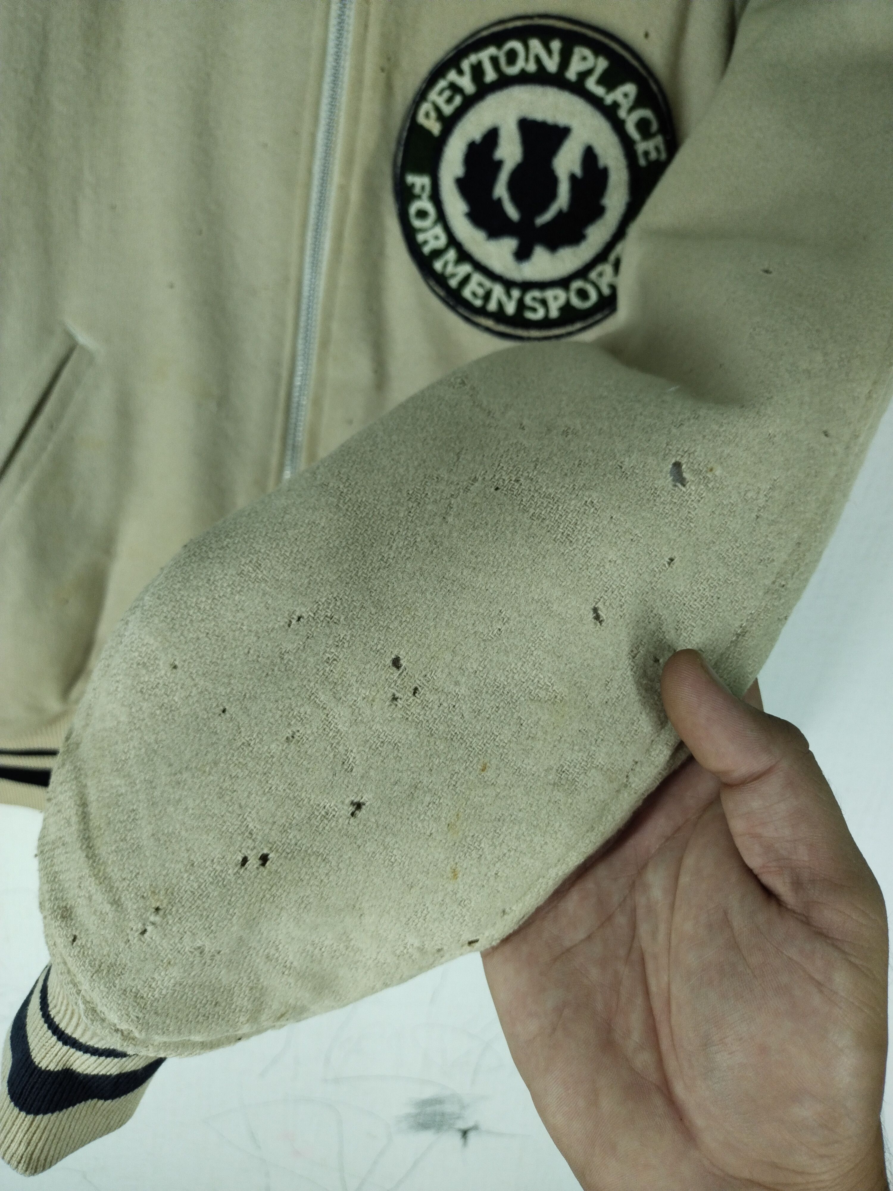 PPFM 80's Vintage PPFM Peyton Palace Sport Wool Bomber Jacket Size US L / EU 52-54 / 3 - 3 Thumbnail