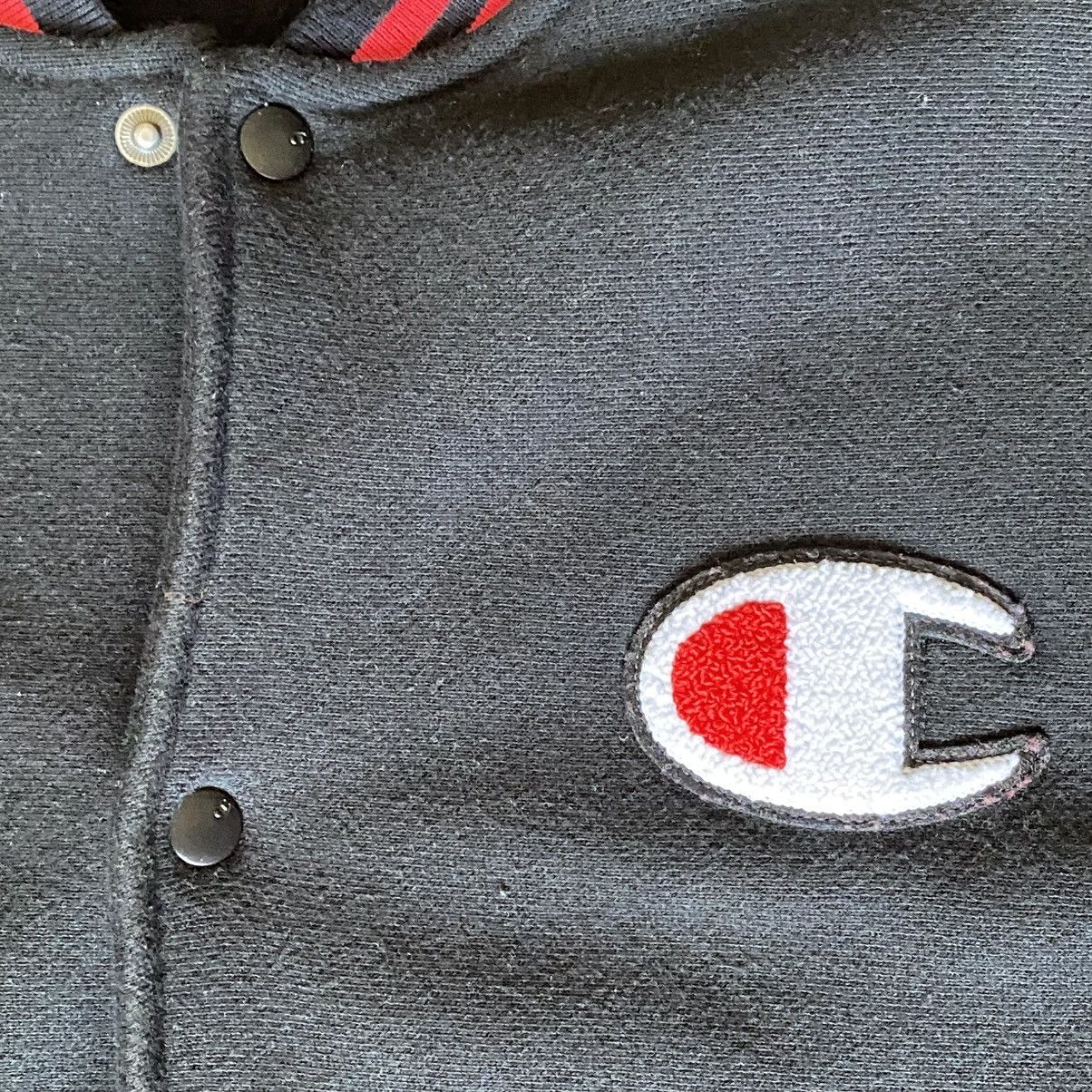 Champion CHAMPION REVERSE WEAVE • VARSITY JACKET • BLACK & RED • L Size US L / EU 52-54 / 3 - 4 Thumbnail