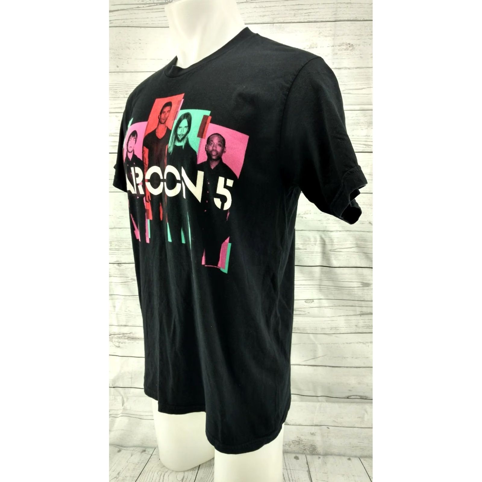 American Apparel Maroon 5 North American Concert Tour Pop Rock Music Fan Black T Shirt sz L Mens Shirt Graphic Tee 2013 Tour Size L / US 10 / IT 46 - 3 Thumbnail