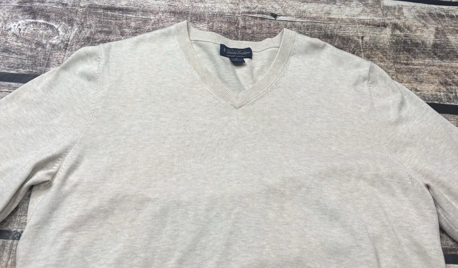 Brooks Brothers Brooks Brothers Sweater Mens Medium Supima Cotton V-Neck Size US M / EU 48-50 / 2 - 4 Thumbnail