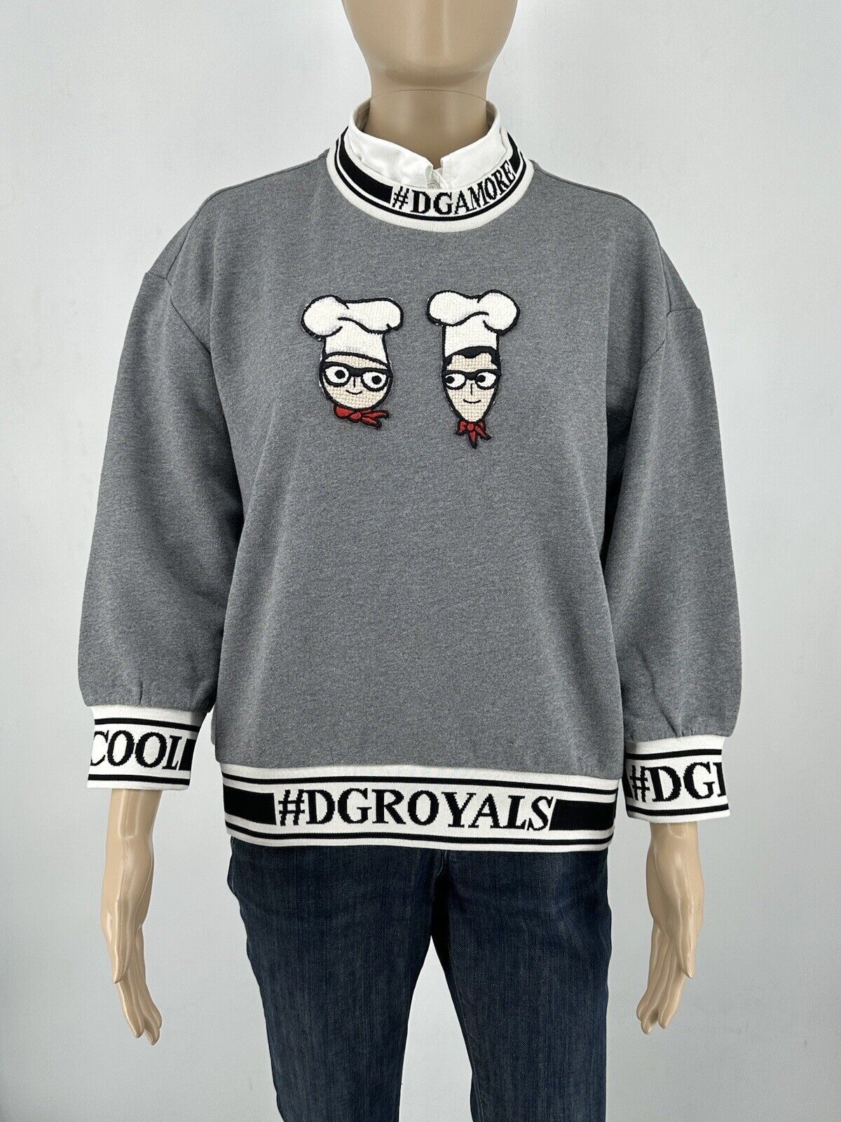 Dolce & Gabbana New Dolce & Gabbana Sweatshirt size-IT-42 / Size M / US 6-8 / IT 42-44 - 1 Thumbnail