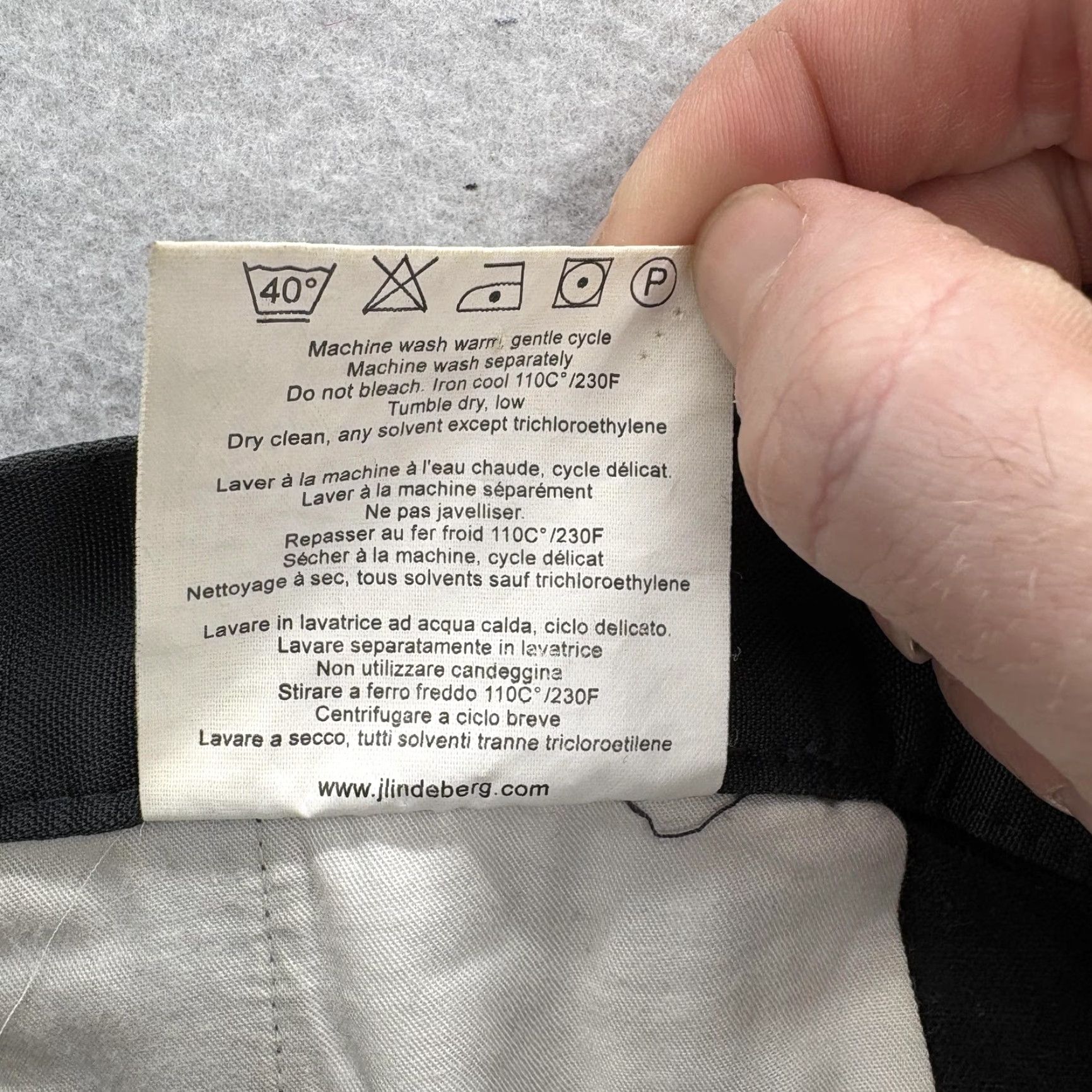 J.Lindeberg J.Lindeberg Pants Slim Straight Gray 31x30 Zip Pockets Mens Size US 31 - 7 Thumbnail