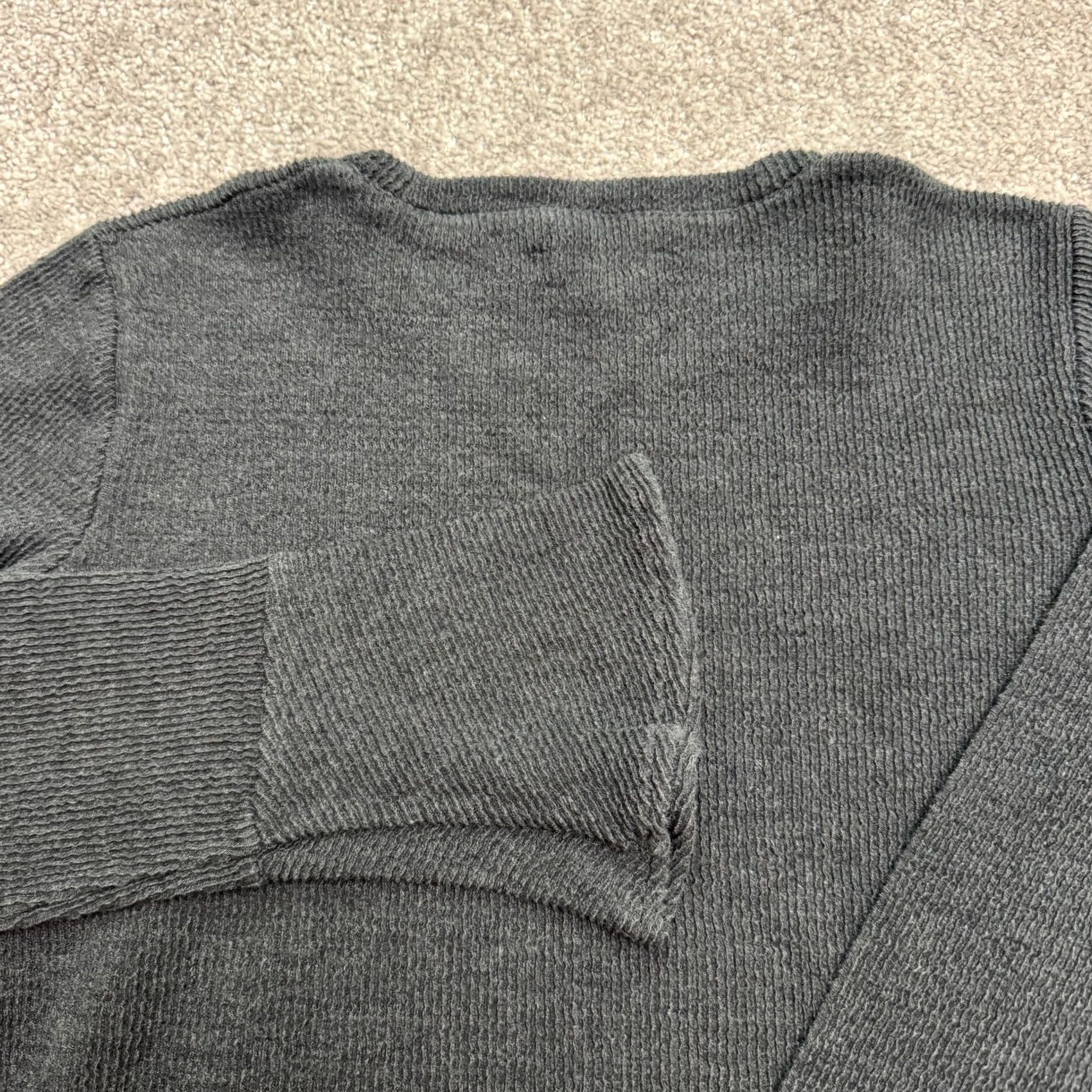 Madewell Madewell Bell Sleeve Pullover Sweater Womens M Gray Knit Crew Neck Size M / US 6-8 / IT 42-44 - 4 Thumbnail
