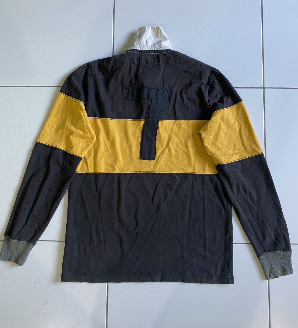 Ralph Lauren Vintage 90s Rugby By Ralph lauren No 7 Polo shirt Size US M / EU 48-50 / 2 - 2 Thumbnail