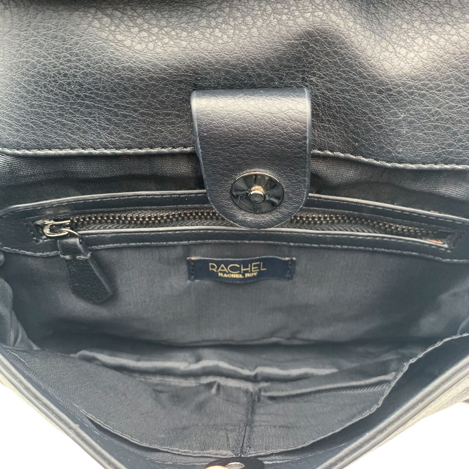 Other Rachel by Rachel Roy Black Leather Crossbody Bag Purse Size ONE SIZE - 6 Thumbnail