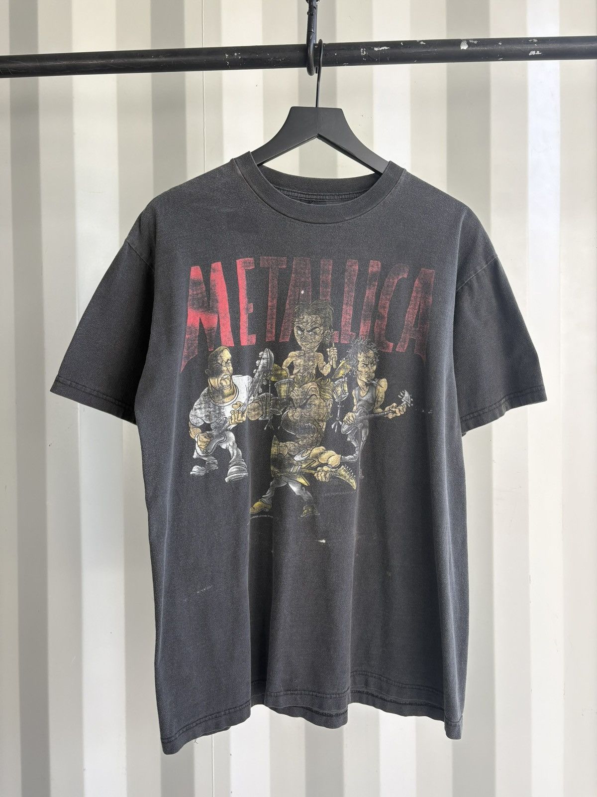 Thrashed Metallica Faded Distressed Shirt GRUNGE