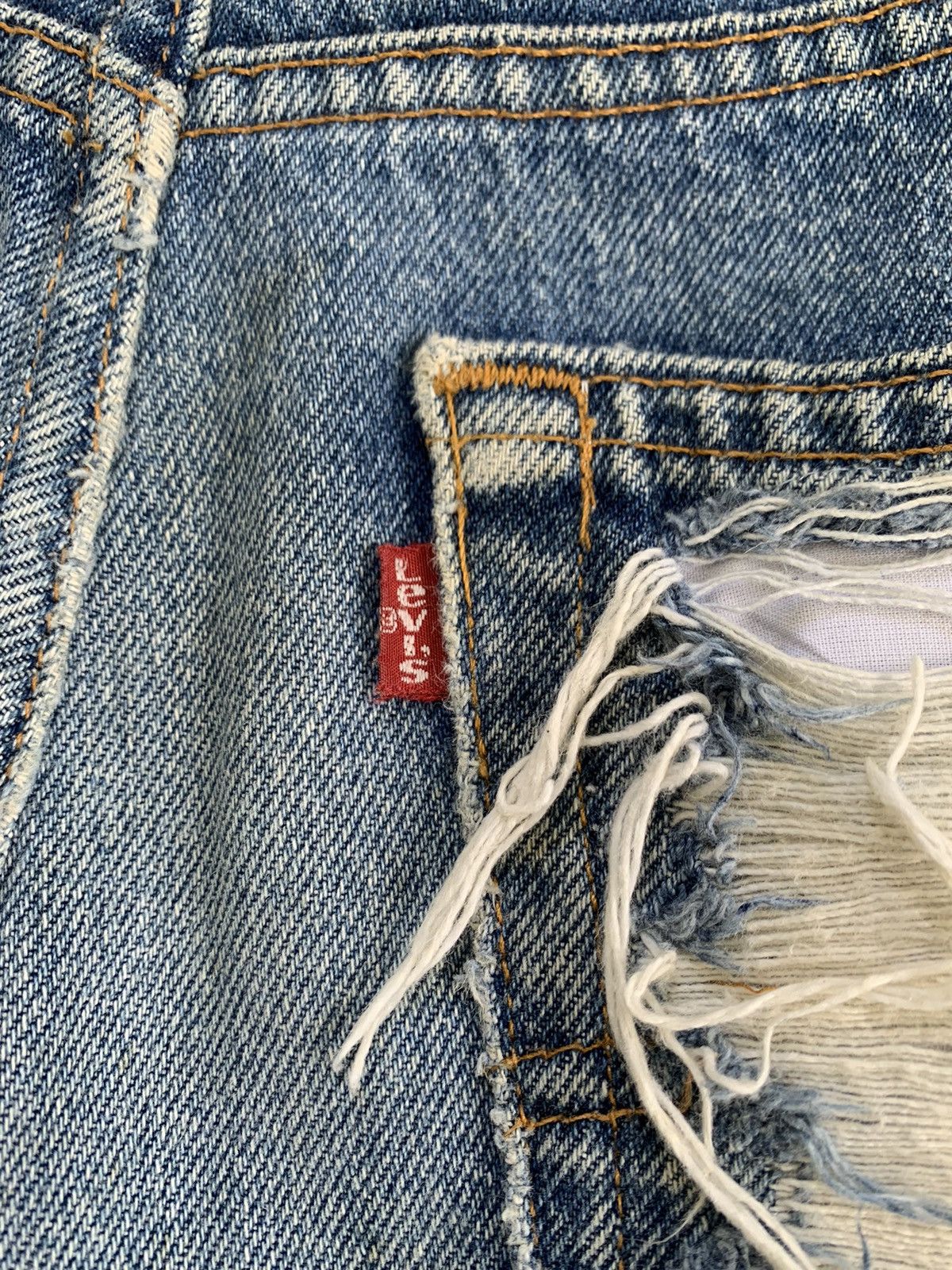 Levi's Levis Distressed 517 Sample Boot Cut Denim Pant Made in Usa Size US 30 / EU 46 - 12 Thumbnail