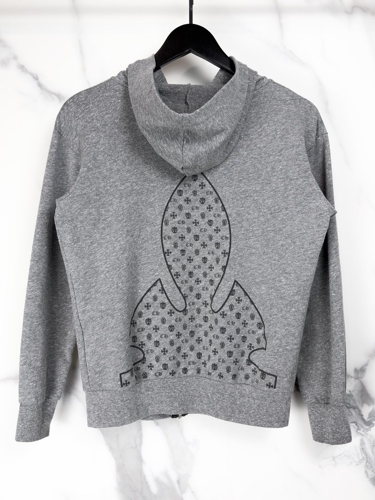 Chrome Hearts Chrome Hearts Fleur Logo Silver Dagger Zip Up Hoodie Black Size S / US 4 / IT 40 - 2 Thumbnail