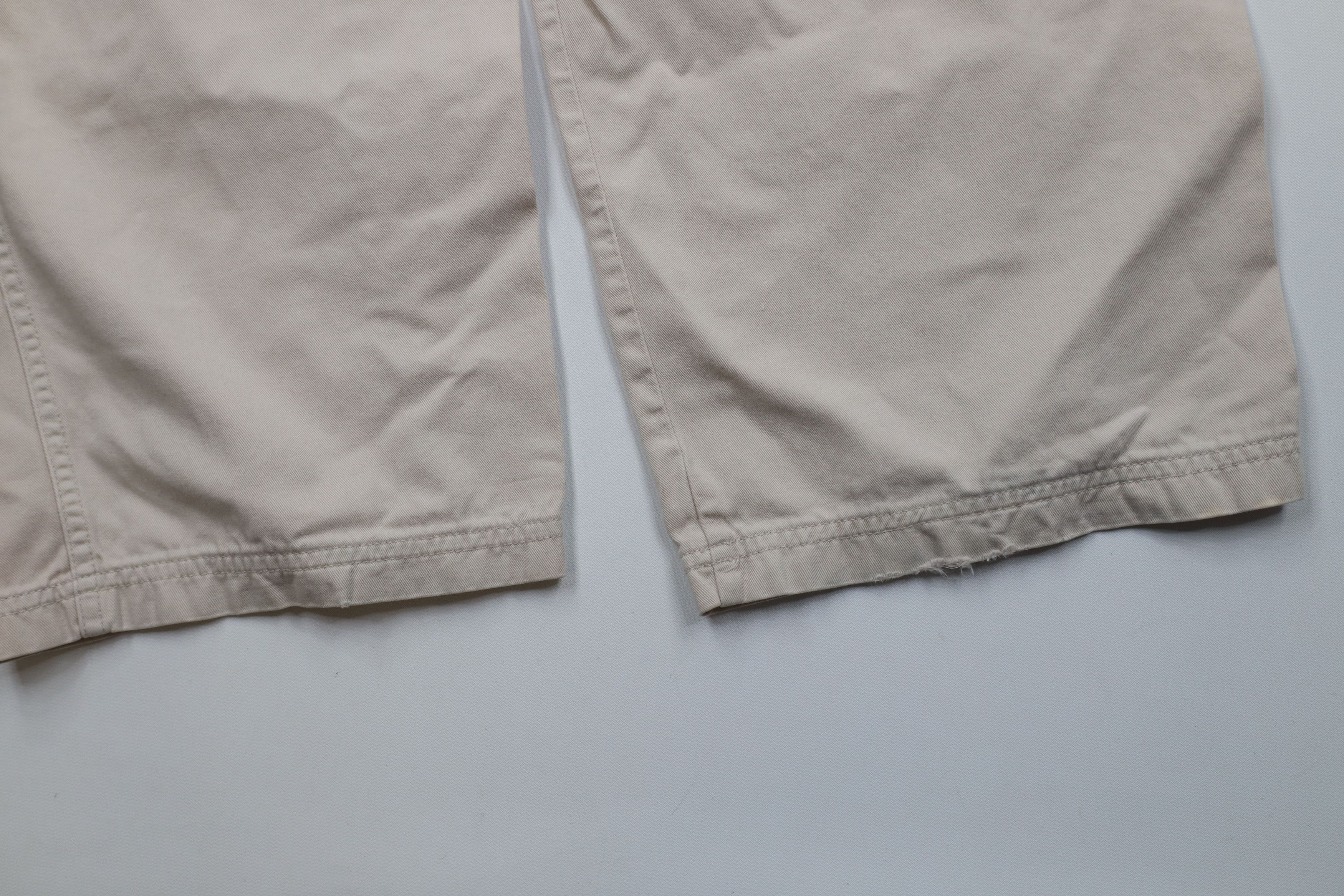 Vintage Vintage 90s Y2K Streetwear Baggy Wide Leg Cargo Pants Beige Size 36" / US 14 / IT 50 - 12 Thumbnail
