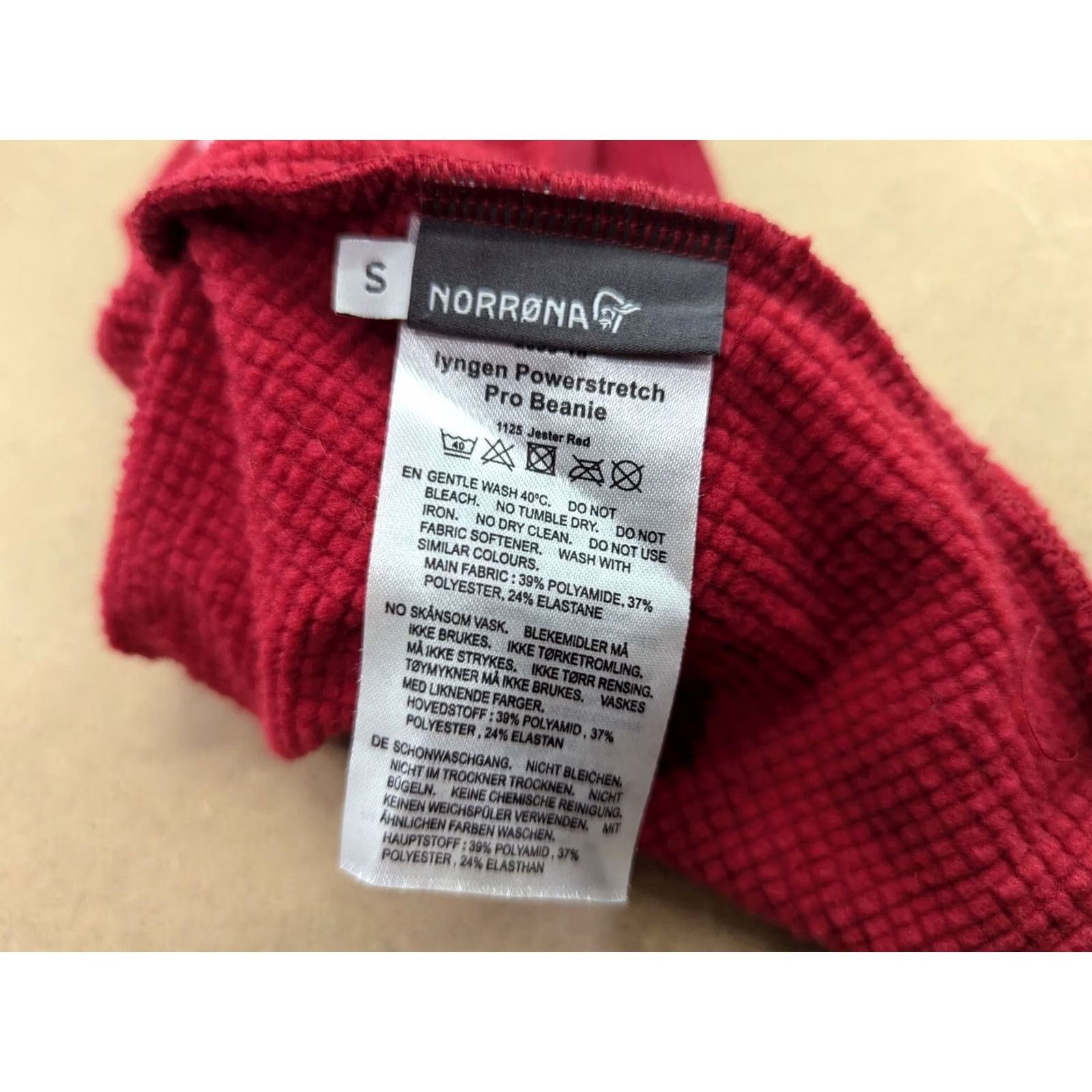 Vintage Norrona Lyngen Powerstretch Pro Beanie Hat S Cap Red Lightweight Outdoor Unisex Adults 90s Size ONE SIZE - 5 Thumbnail