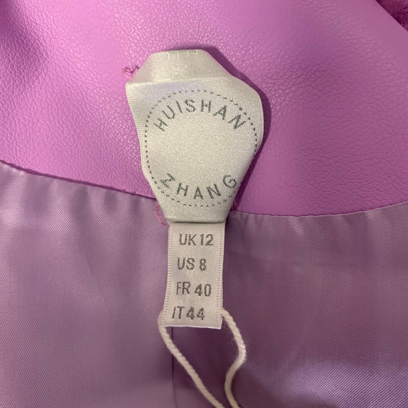 HUISHAN ZHANG HUISHAN ZHANG Size 8 Lavender Faux Fur Notch Lapel Coat Size M / US 6-8 / IT 42-44 - 5 Thumbnail