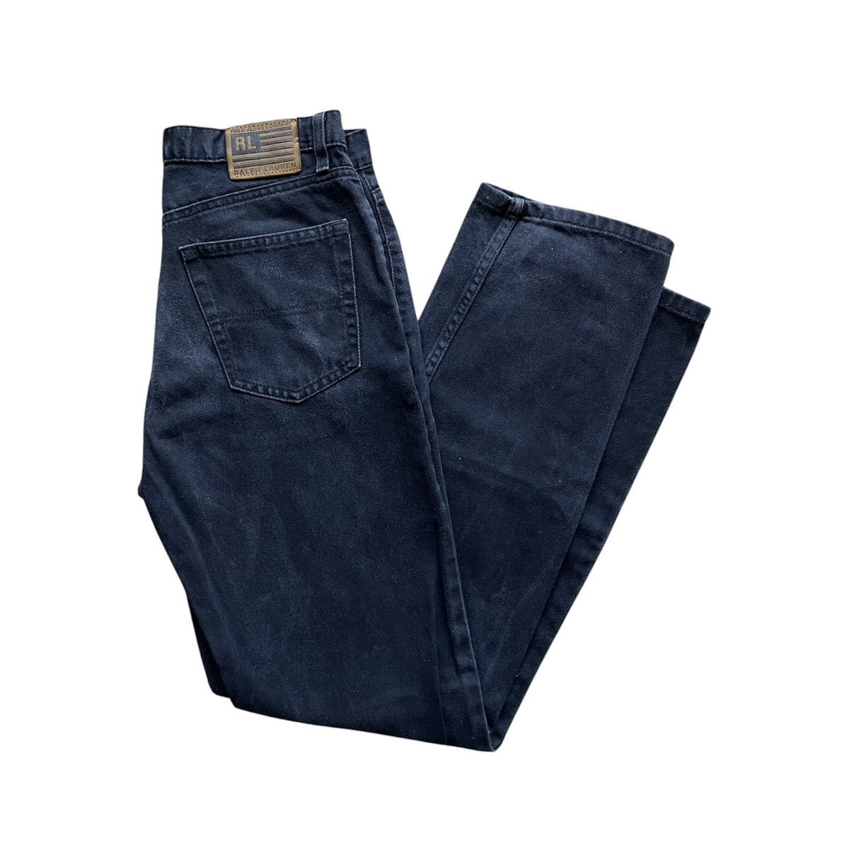 Polo Ralph Lauren Polo Ralph Lauren Men's Black Denim Jeans Vintage 90s Y2K RL Size US 31 - 2 Thumbnail