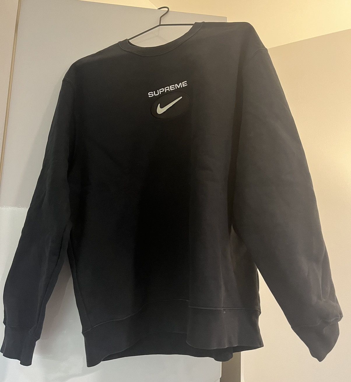 image of Nike Jewel Crewneck in Black, Men's (Size Large)